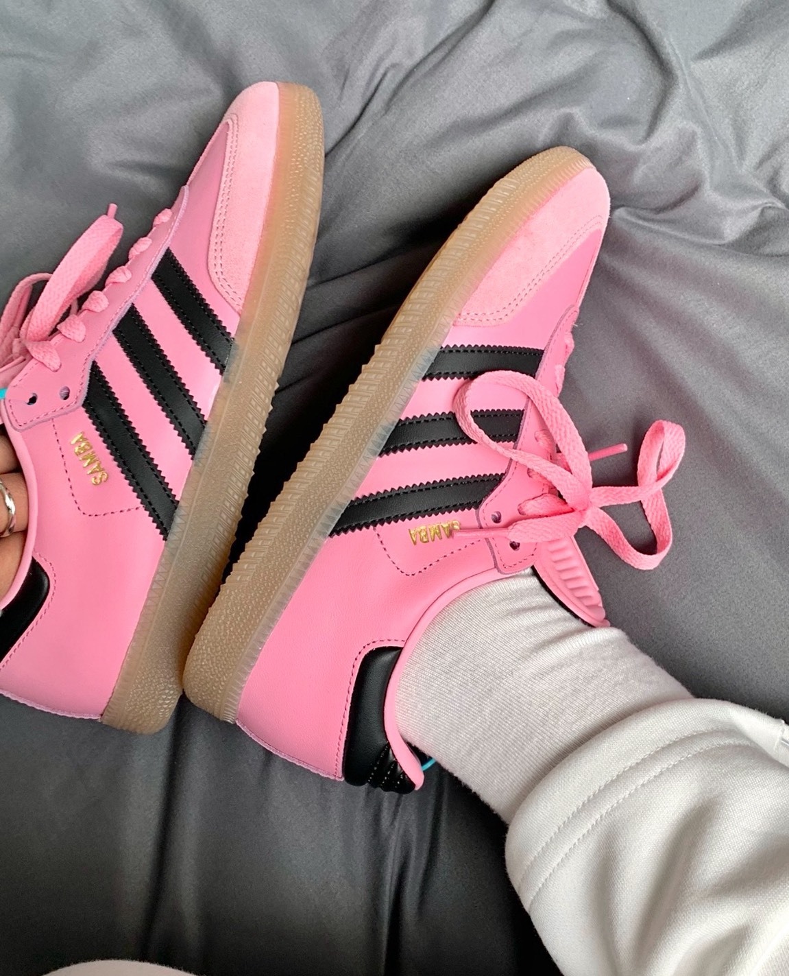 adidas originals Samba LT 粉色 舒適百搭 低筒 板鞋 女款 糖心粉粉板鞋 Aug25