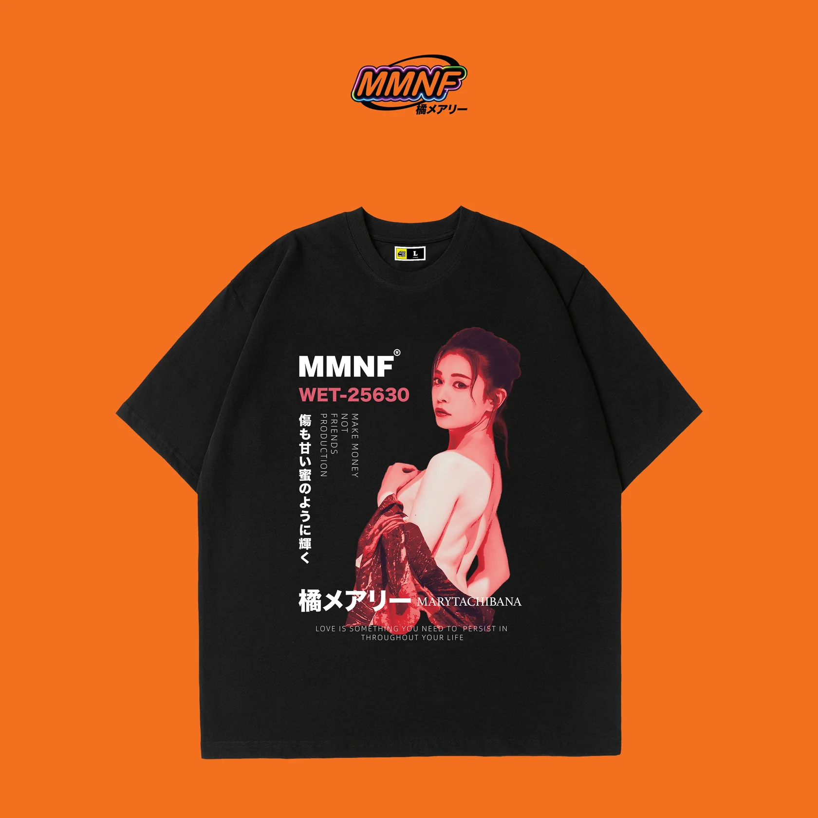 橘メアリー 橘瑪麗 x MMNF「WET-630 赤瞳瑪麗」TEE