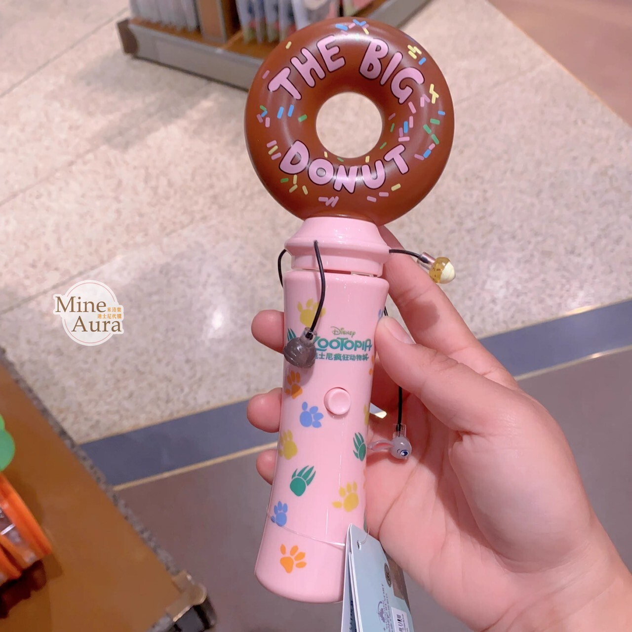 甜甜圈 造型 發光 旋轉 玩具 動物方城市 Zootopia -上海迪士尼樂園