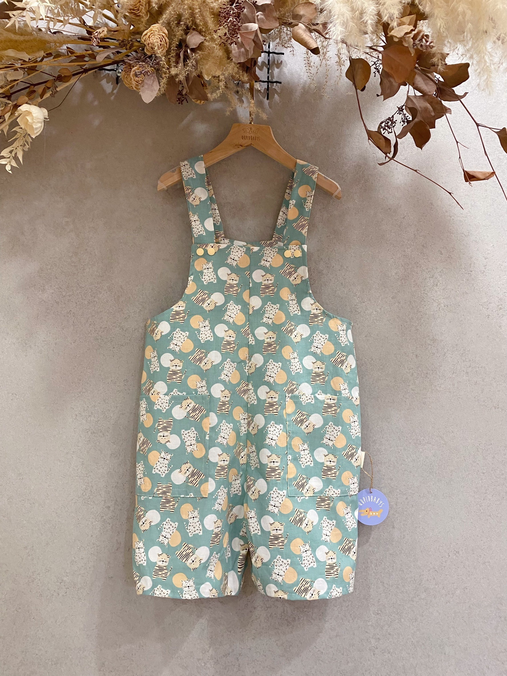 月亮老虎 休閒吊帶褲（110）