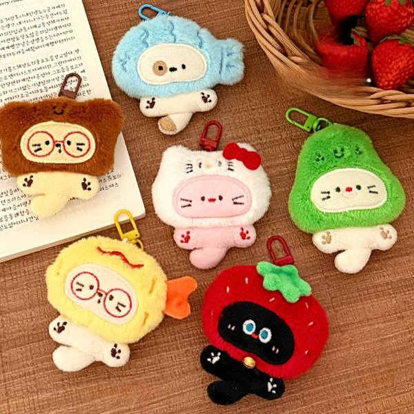 頭套小貓吊飾掛件