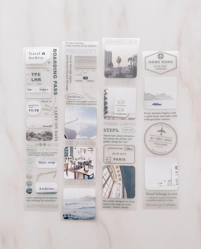 紙上旅行．Travel Archives 5cm霧面PET膠帶 <整捲/分裝>