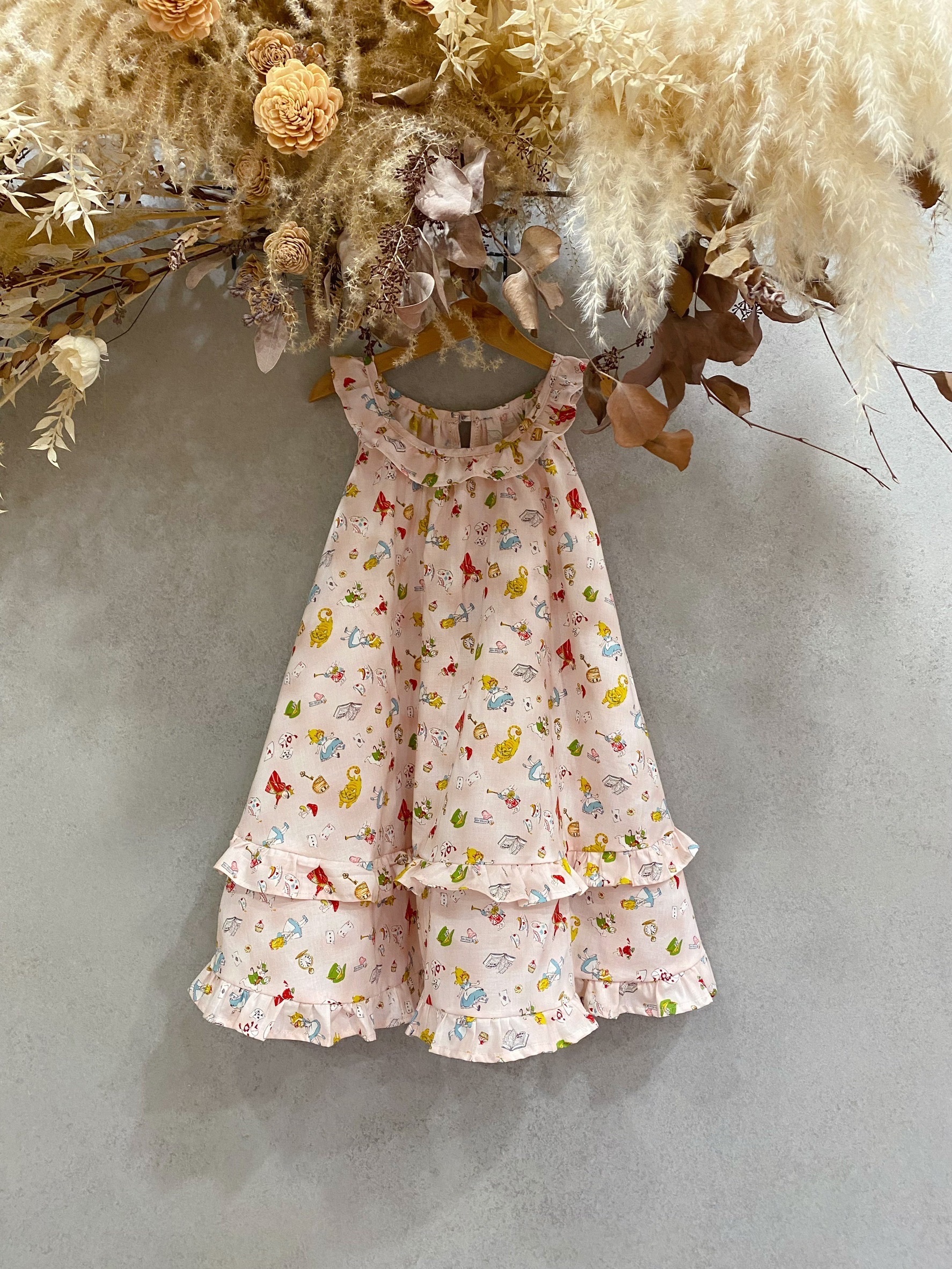 桃心皇后與愛麗絲 雙層蛋糕長洋裝（90）