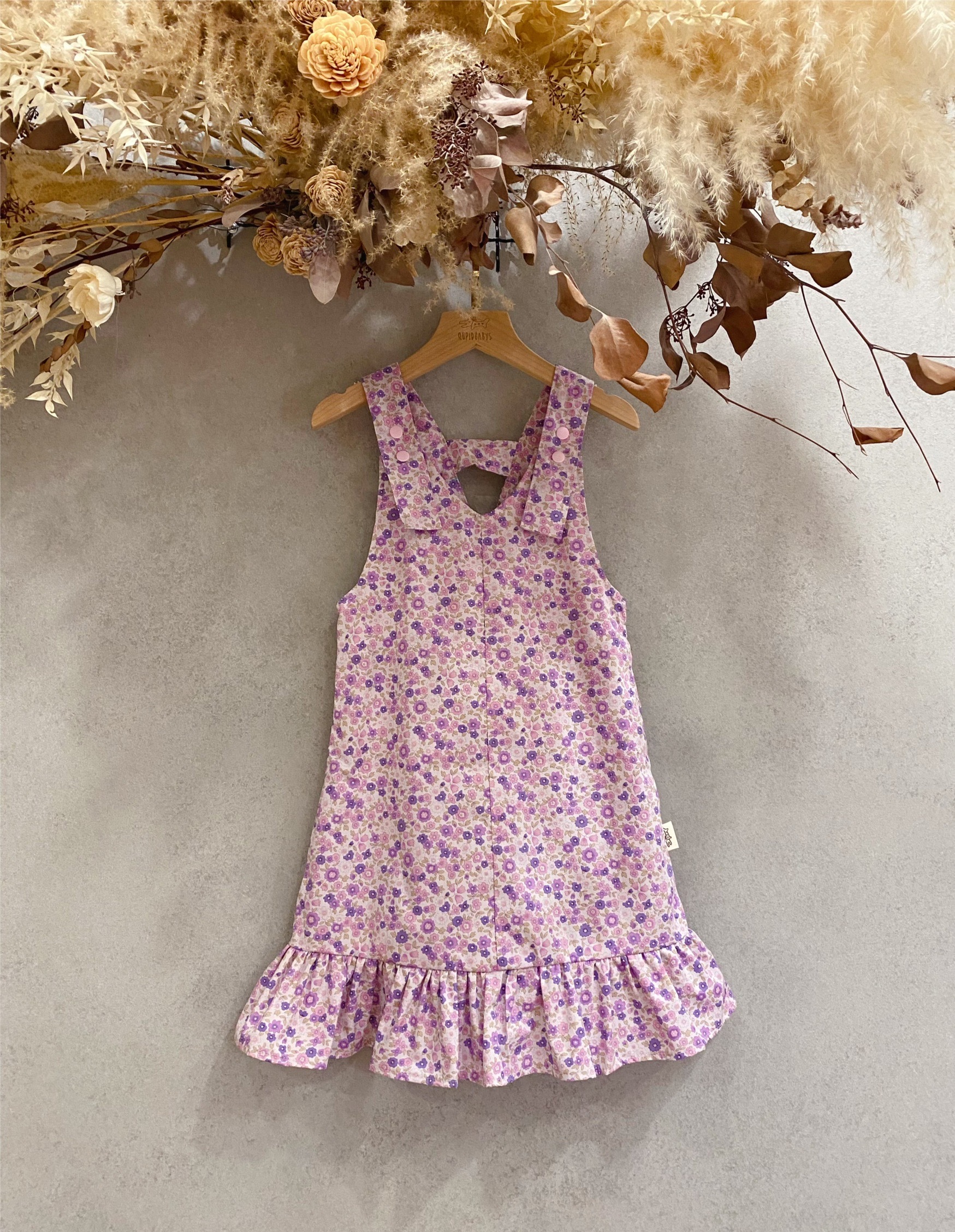 紫碎花 歐若拉長洋裝（90）