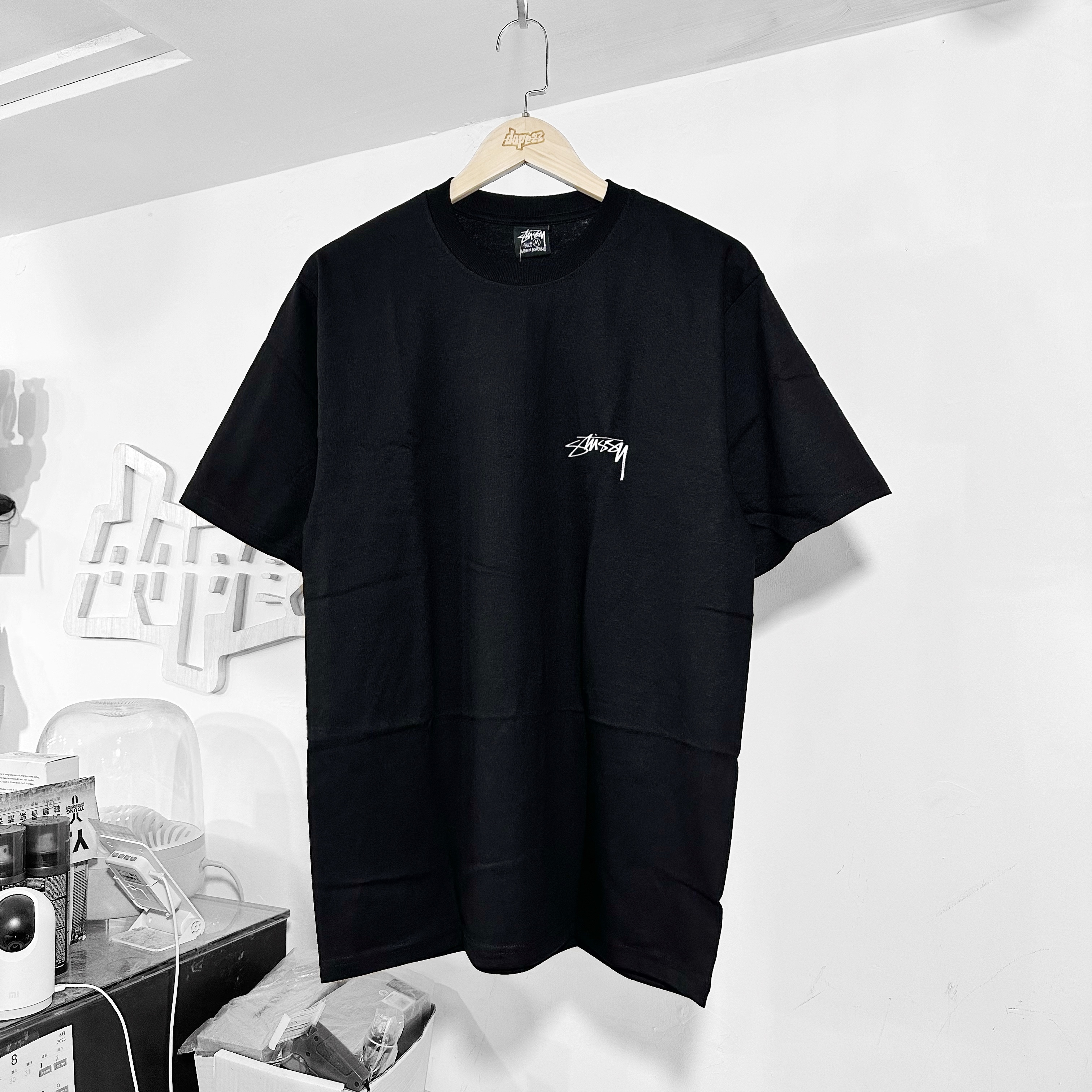 STUSSY BODY SCAN TEE BLACK
