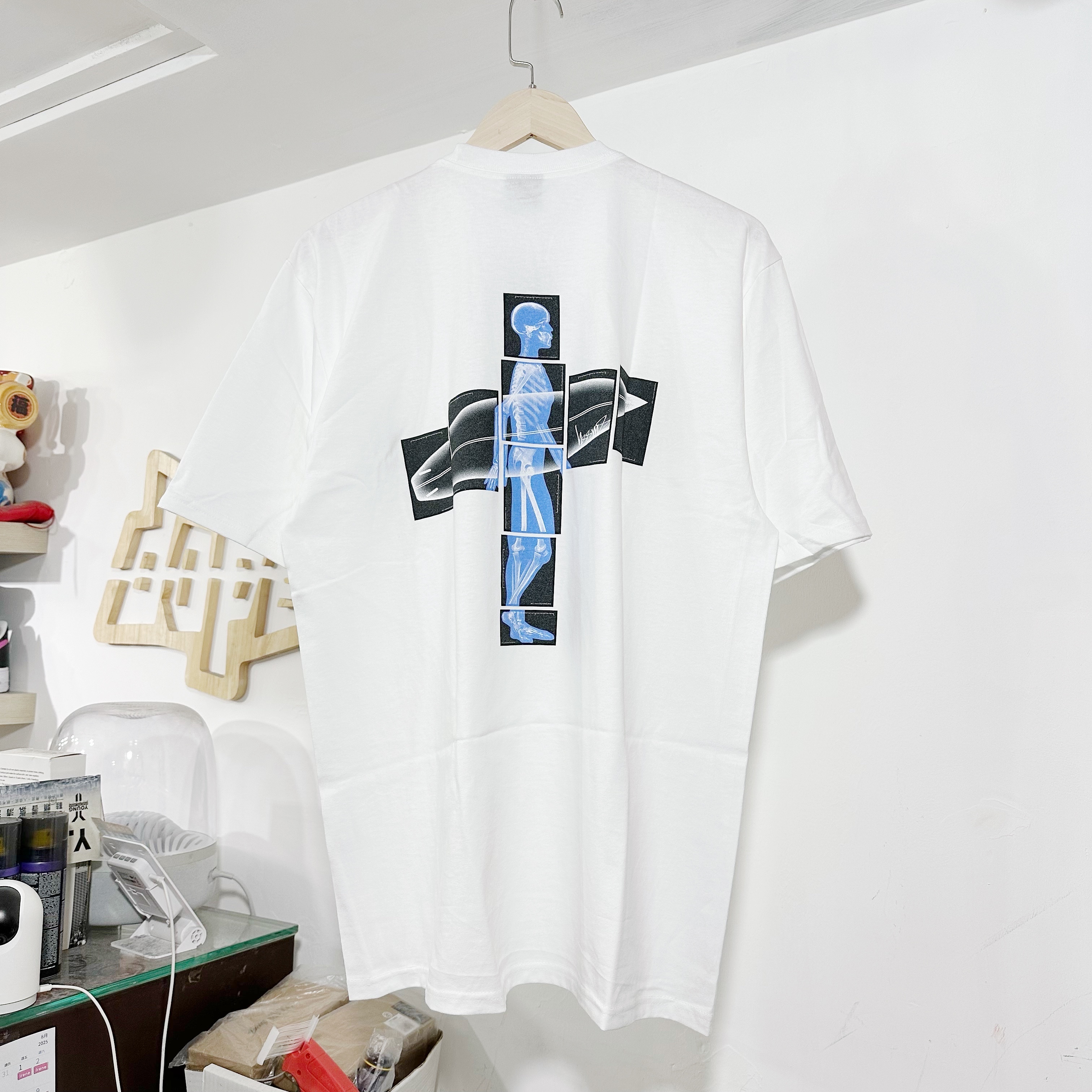 STUSSY BODY SCAN TEE WHITE