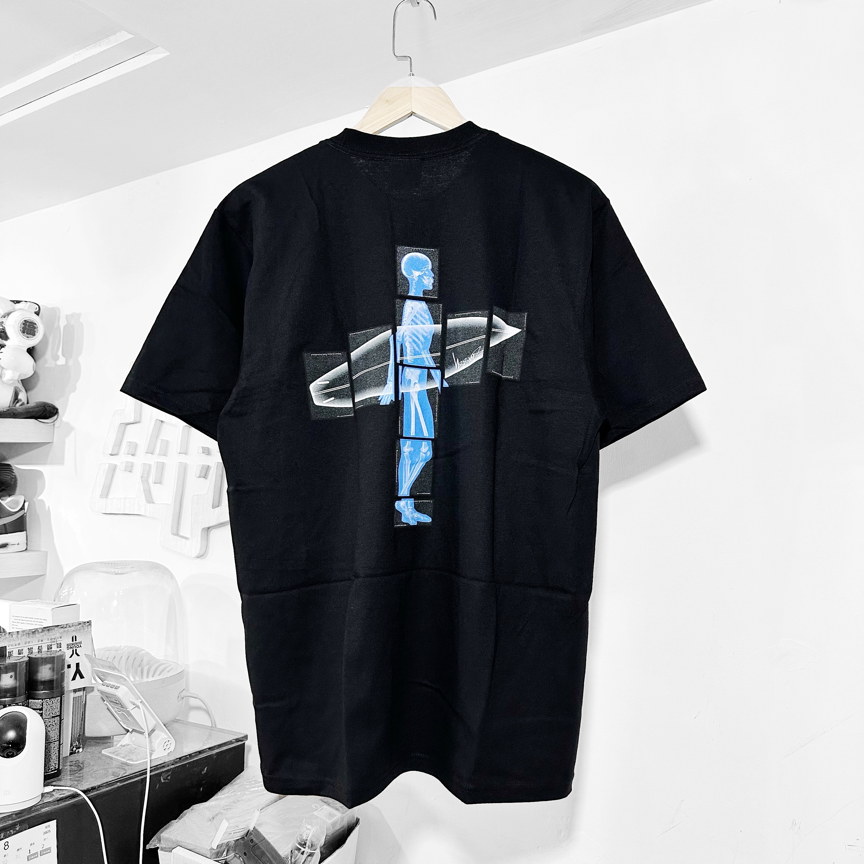 STUSSY BODY SCAN TEE BLACK