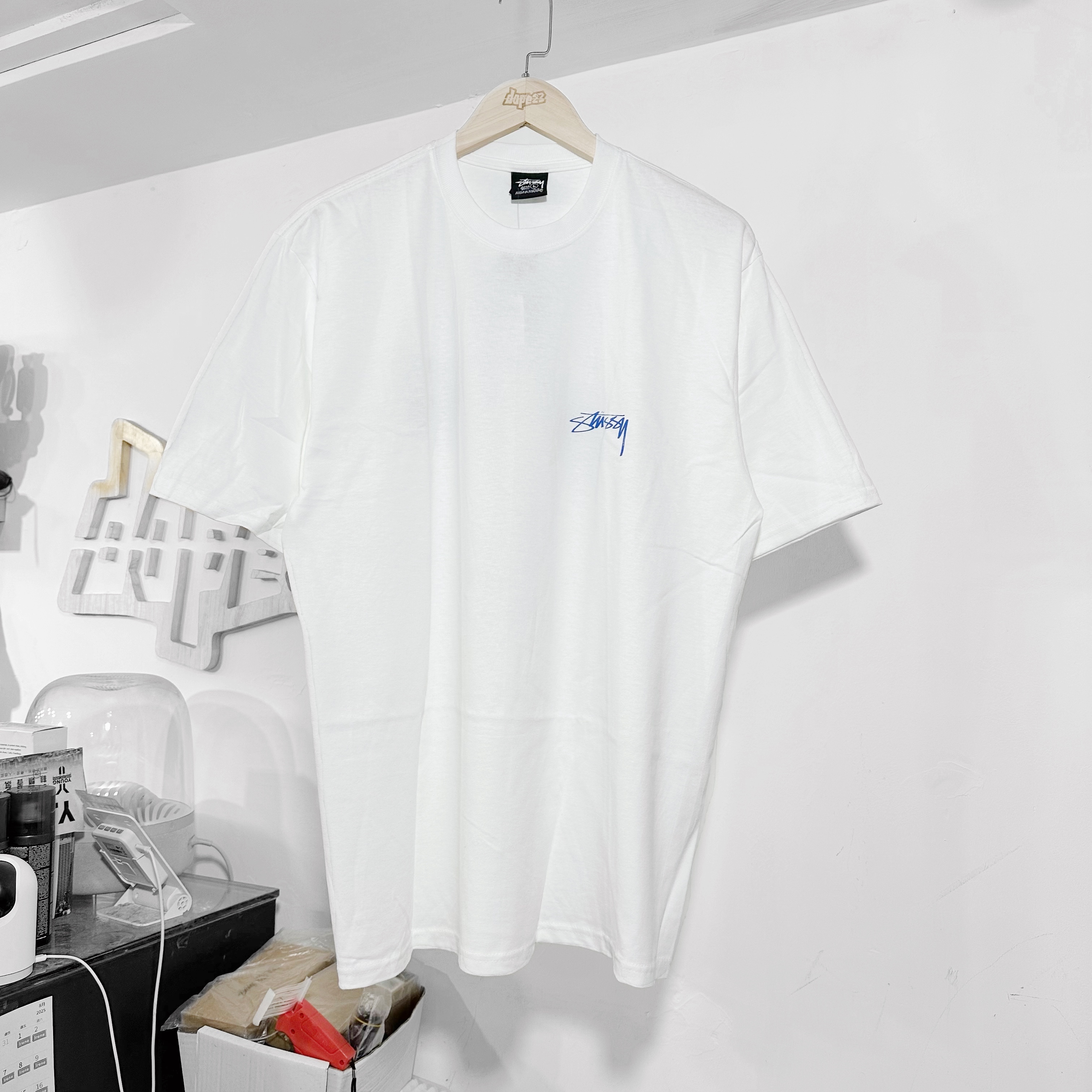 STUSSY BODY SCAN TEE WHITE
