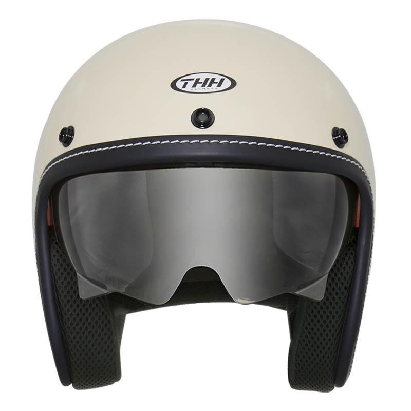 THH T-383A 素色 象牙白 3/4帽款