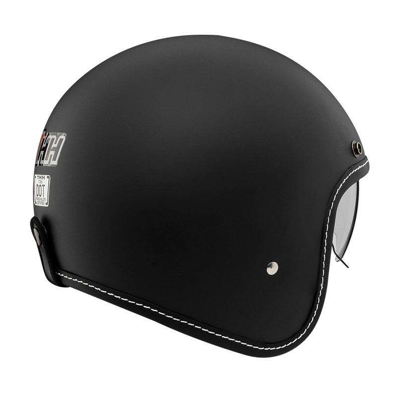 THH T-383A 素色 平光黑 3/4帽款