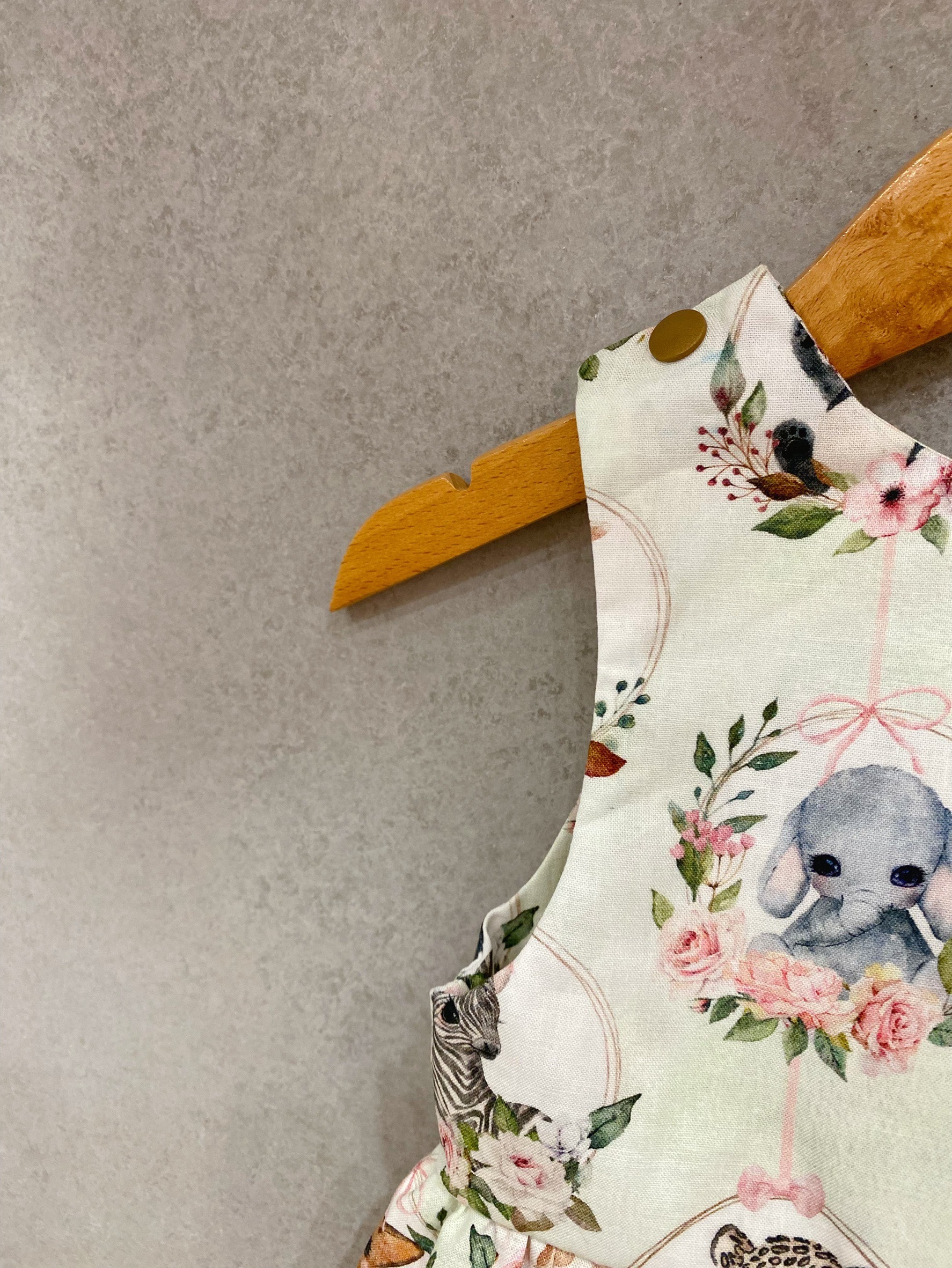 萌萌動物花圈 連身包屁南瓜褲（90）