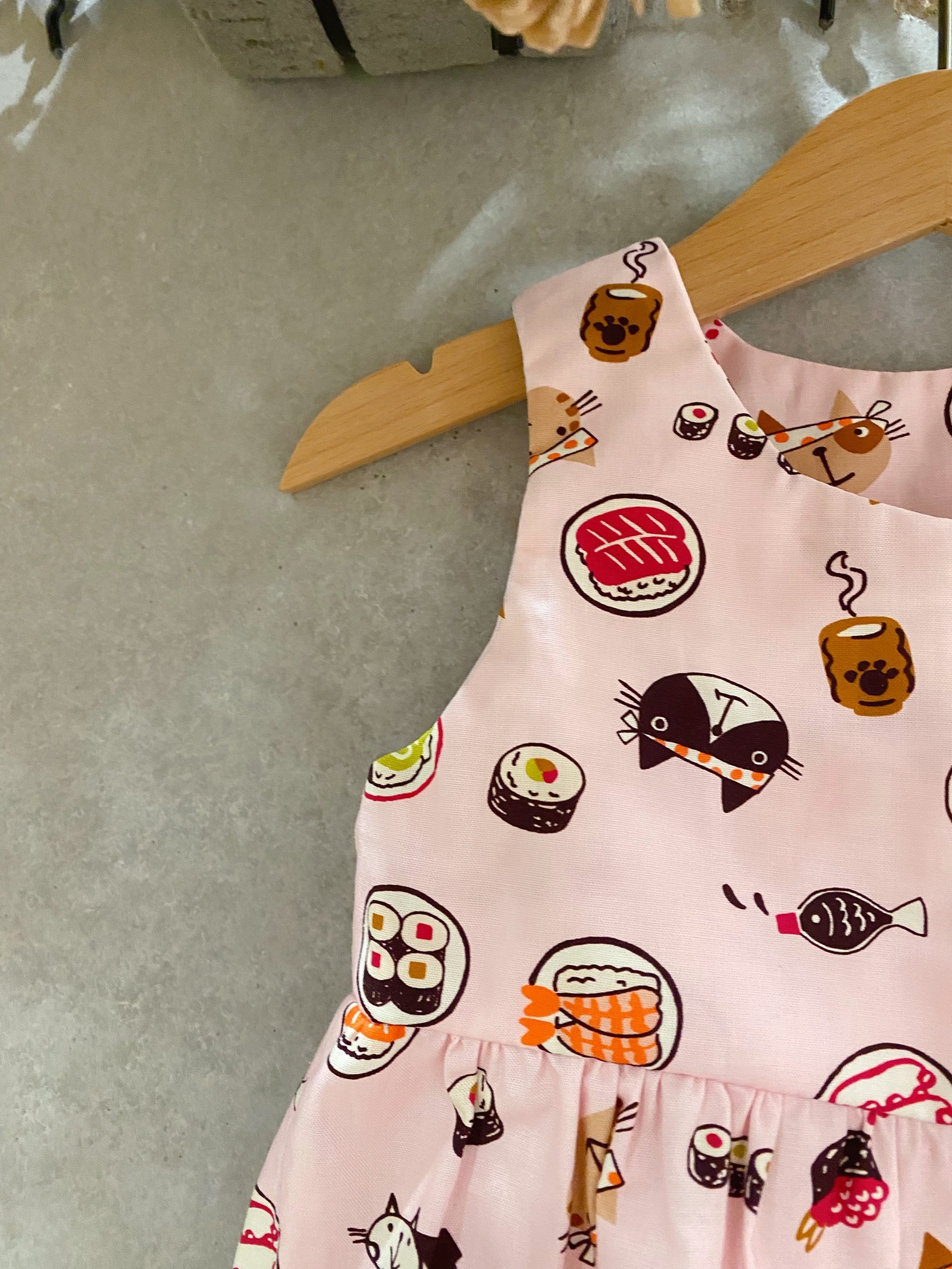 粉壽司 連身包屁南瓜褲（80）