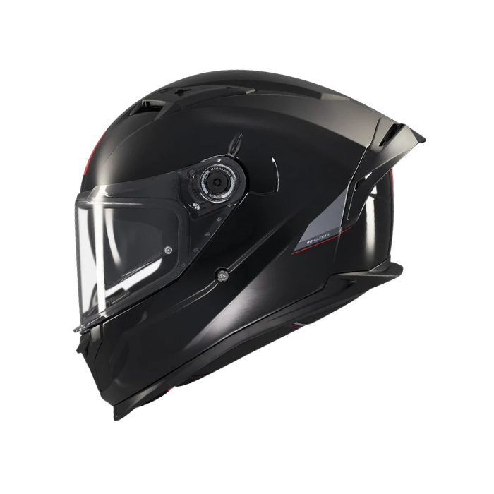 MT HELMETS BRAKER SV SOLID A1 GLOSS BLACK 亮面