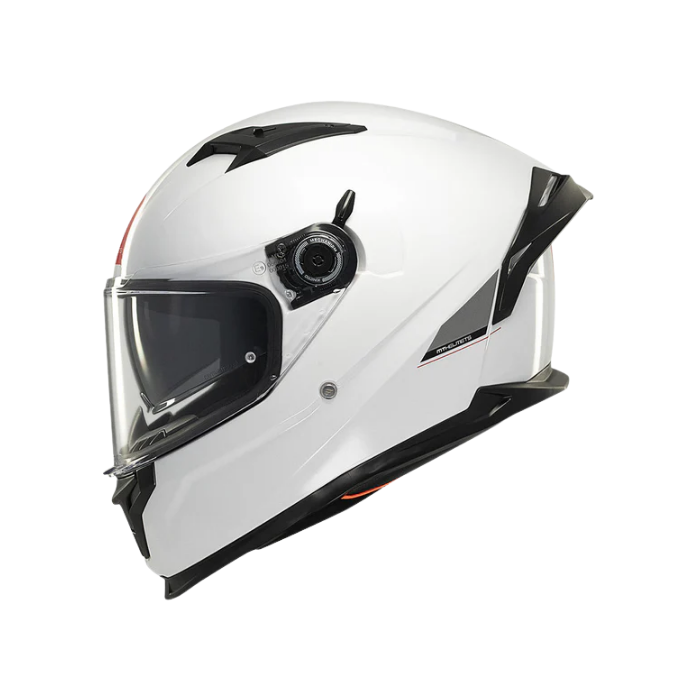 MT HELMETS BRAKER SV SOLID A0 GLOSS WHITE 亮面