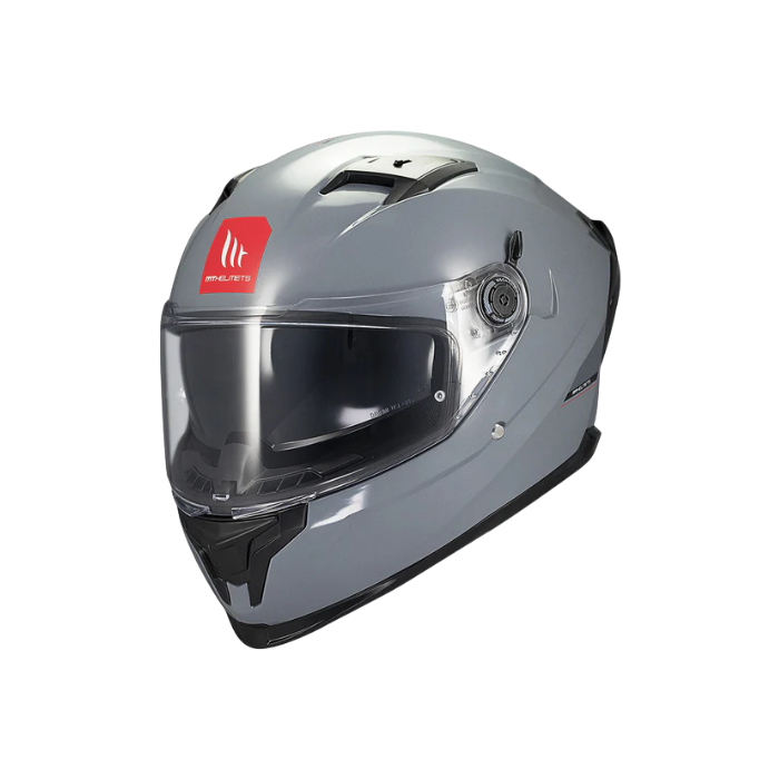 MT HELMETS BRAKER SV SOLID A12 GLOSS GREY 亮面