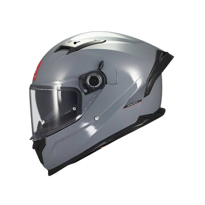 MT HELMETS BRAKER SV SOLID A12 GLOSS GREY 亮面