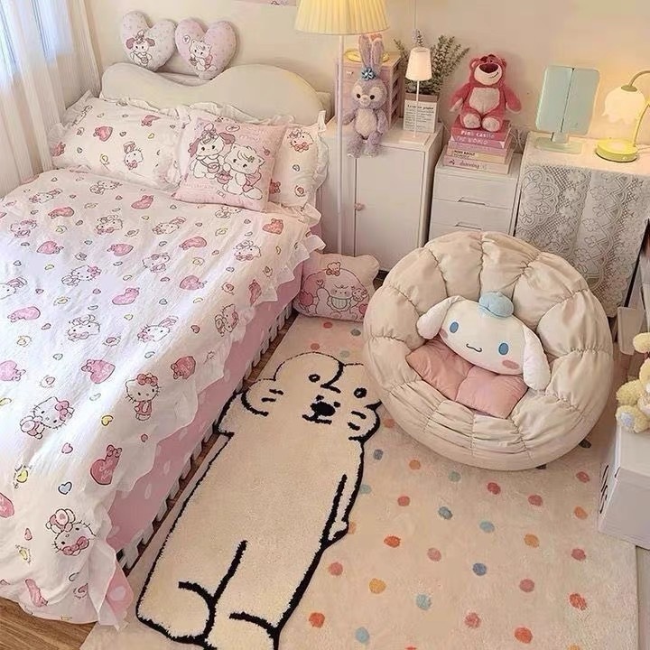 悠哉小兔子地毯