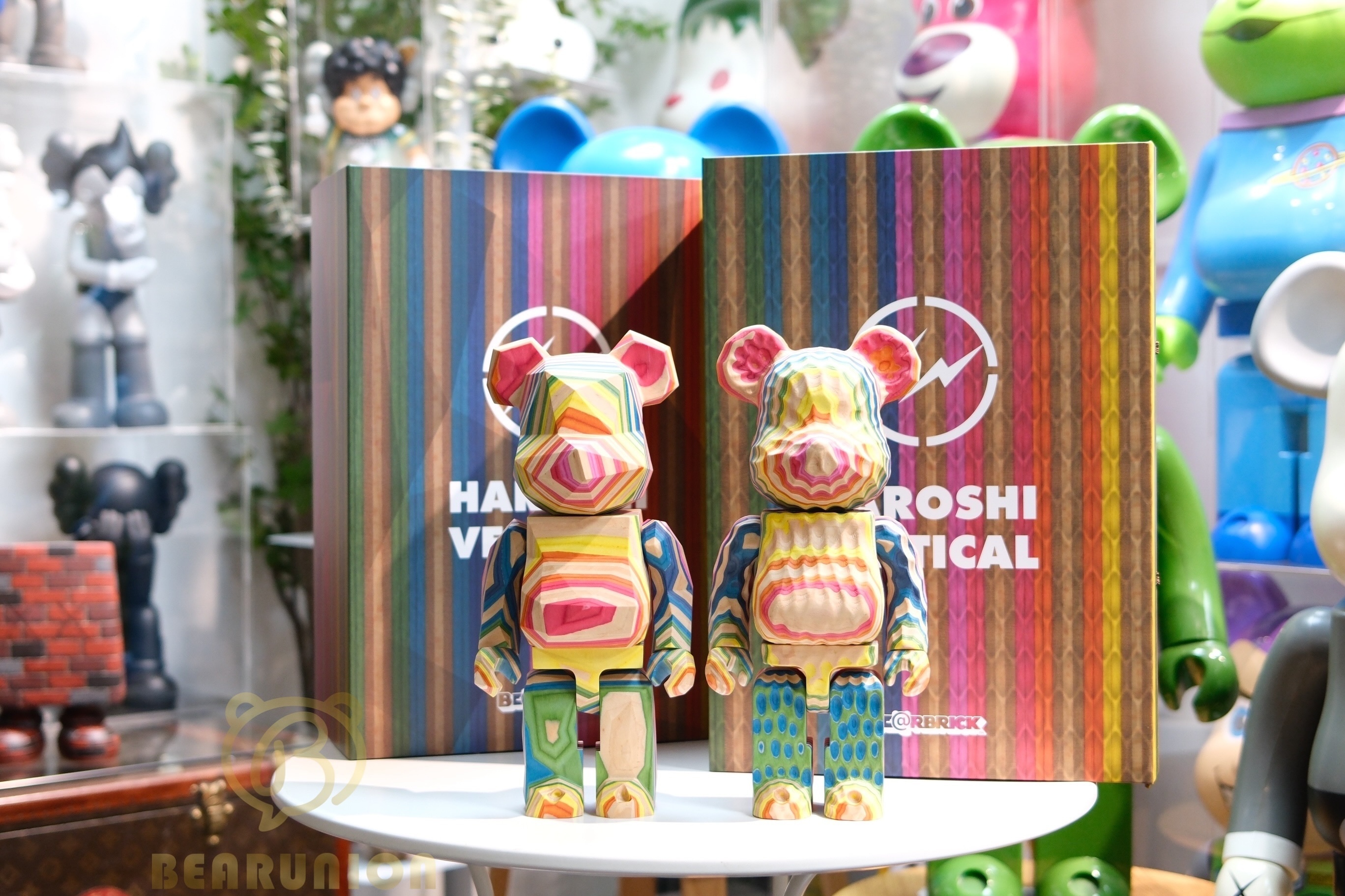 🥇現貨🥇Bearbrick 400% カリモク fragment haroshi set of 2