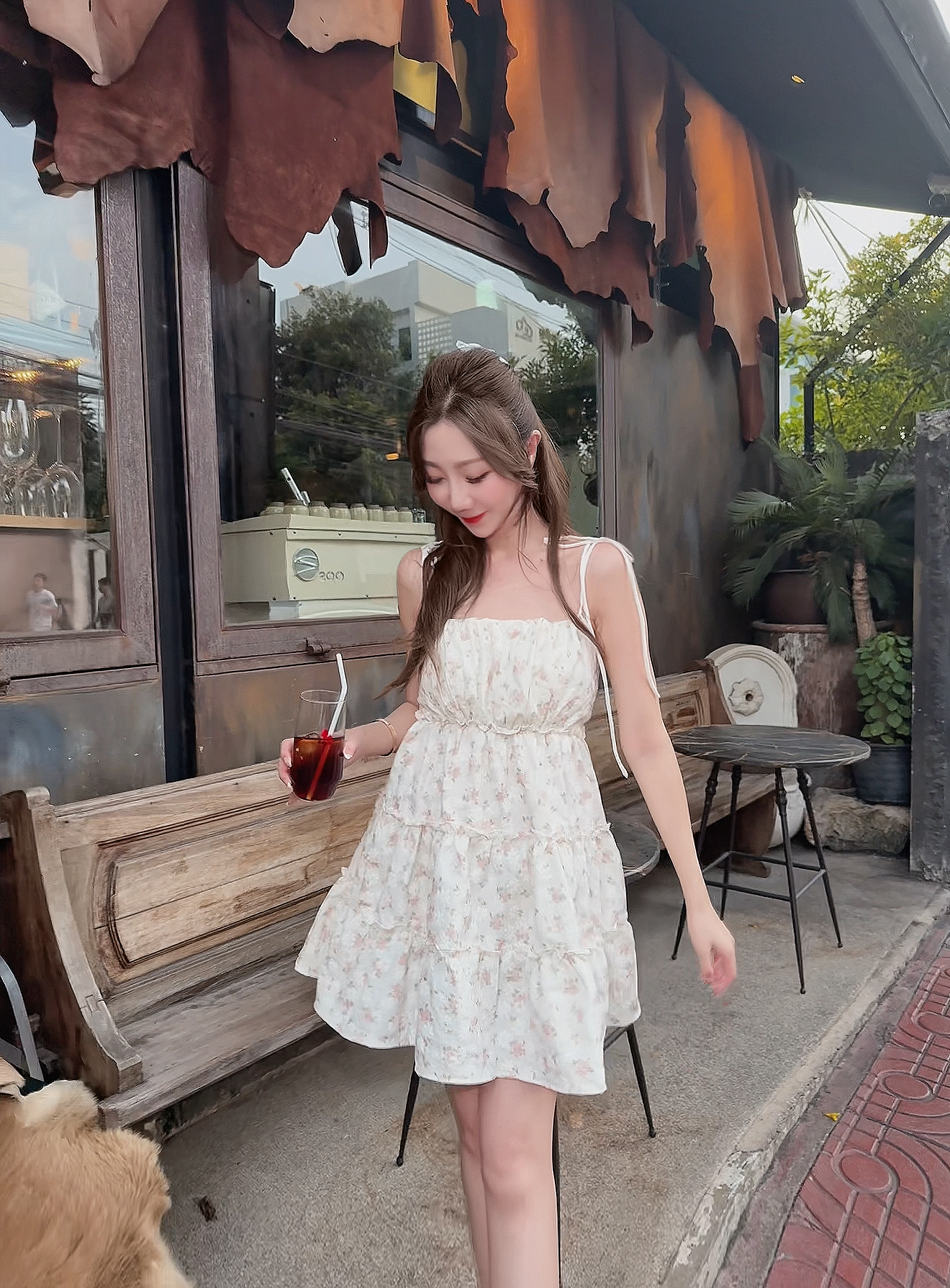 MADE IN THAILAND🇹🇭PINK FLORAL RUFFLE CUP CAKE ONE PIECE 0810