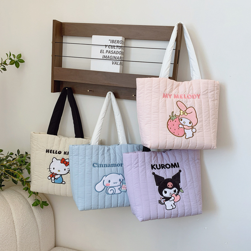 正版三麗鷗羽絨托特包