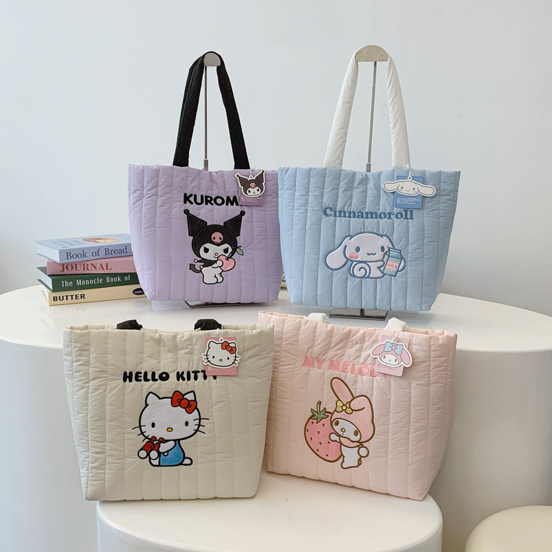 正版三麗鷗羽絨托特包