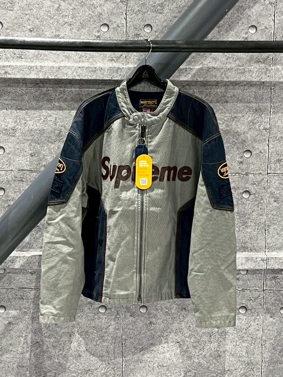 SUPREME VANSON LEATHERS CORDURA COTT  單寧真皮夾克 外套