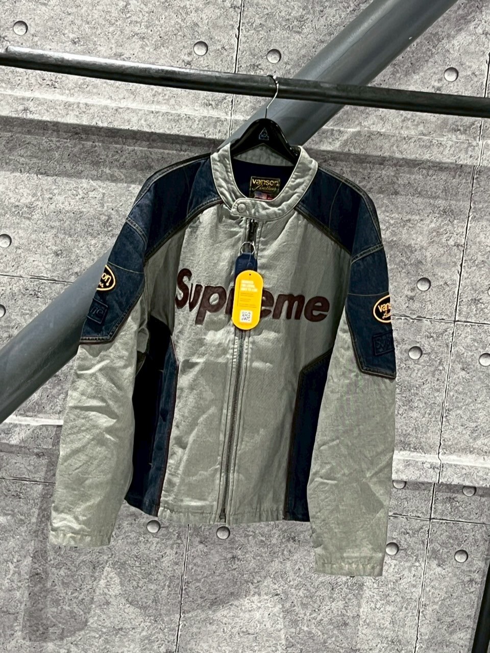 SUPREME VANSON LEATHERS CORDURA COTT  單寧真皮夾克 外套
