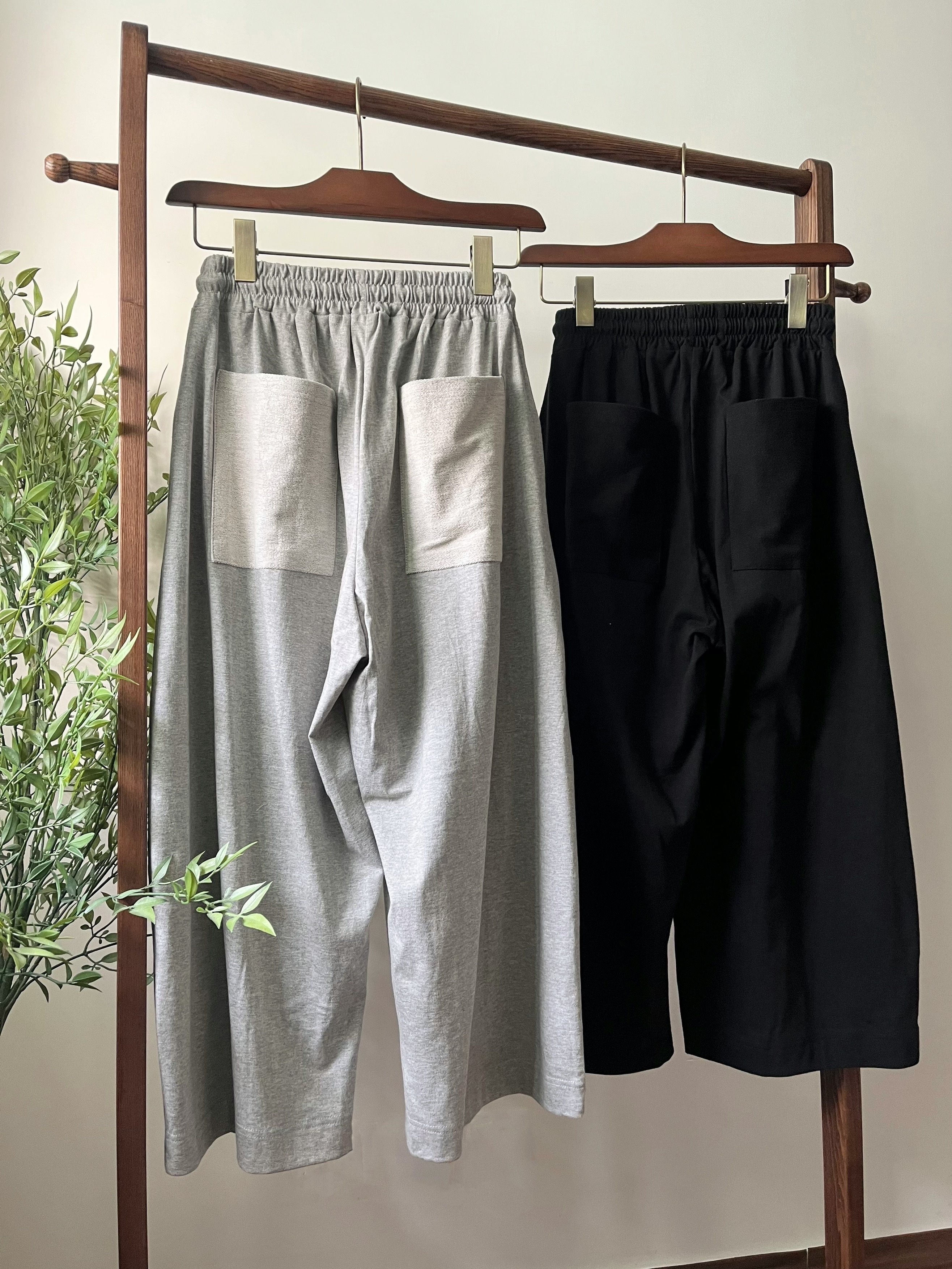 🌿軟棉布 九分褲