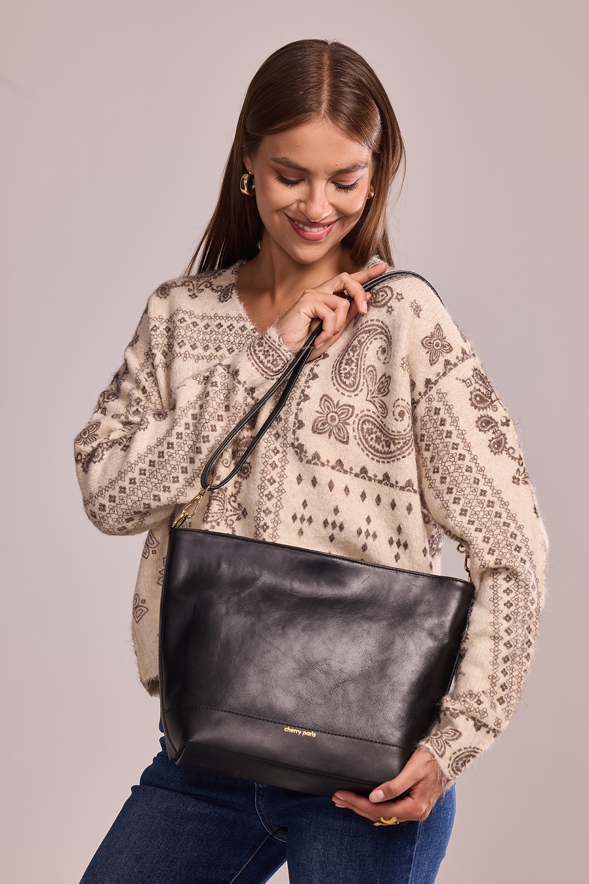 Cherry Paris Leather ARMANCE - 4182 Black 黑色