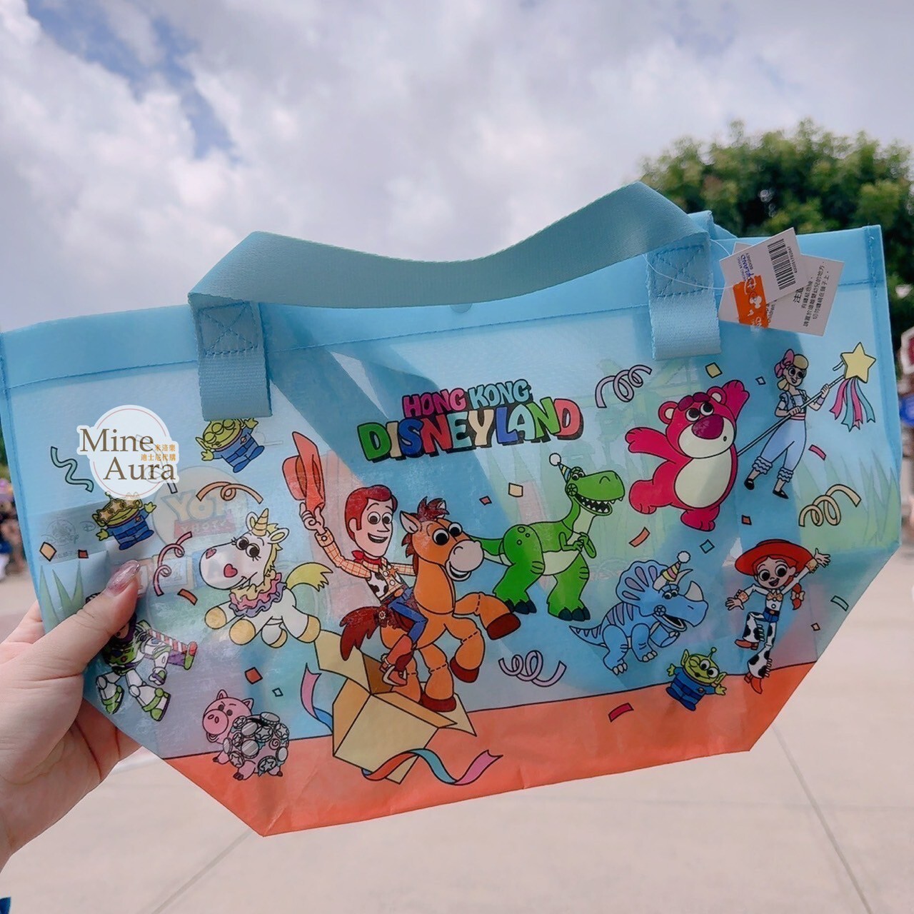 玩具總動員 Toy Story 樂園圖案 S號 購物袋 提袋 -香港迪士尼樂園