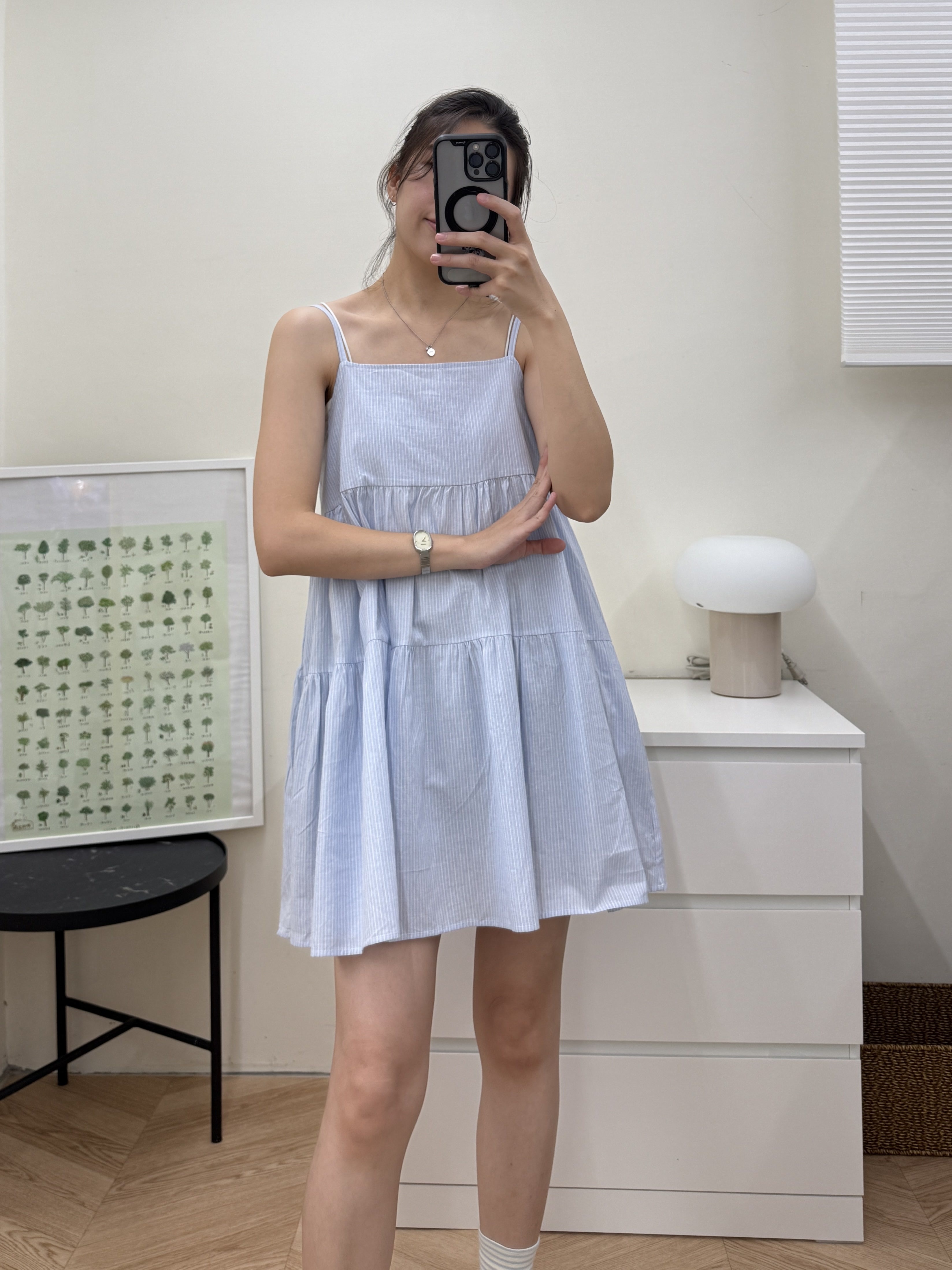 可調式細肩帶小洋裝*2色