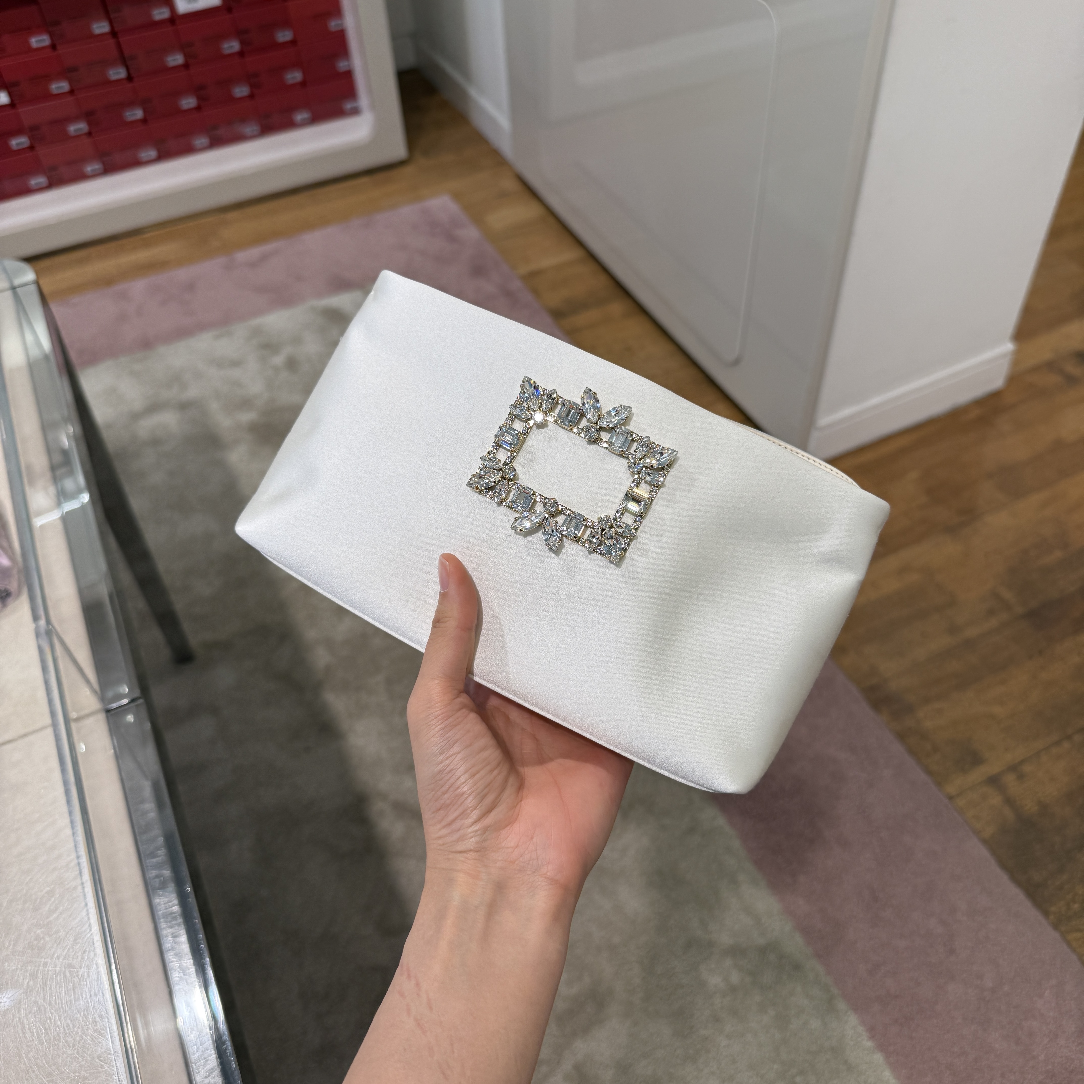 Roger Vivier RV Bags Nightlily Mini Bag White
