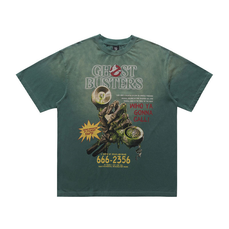 靈異專線復古水洗TEE