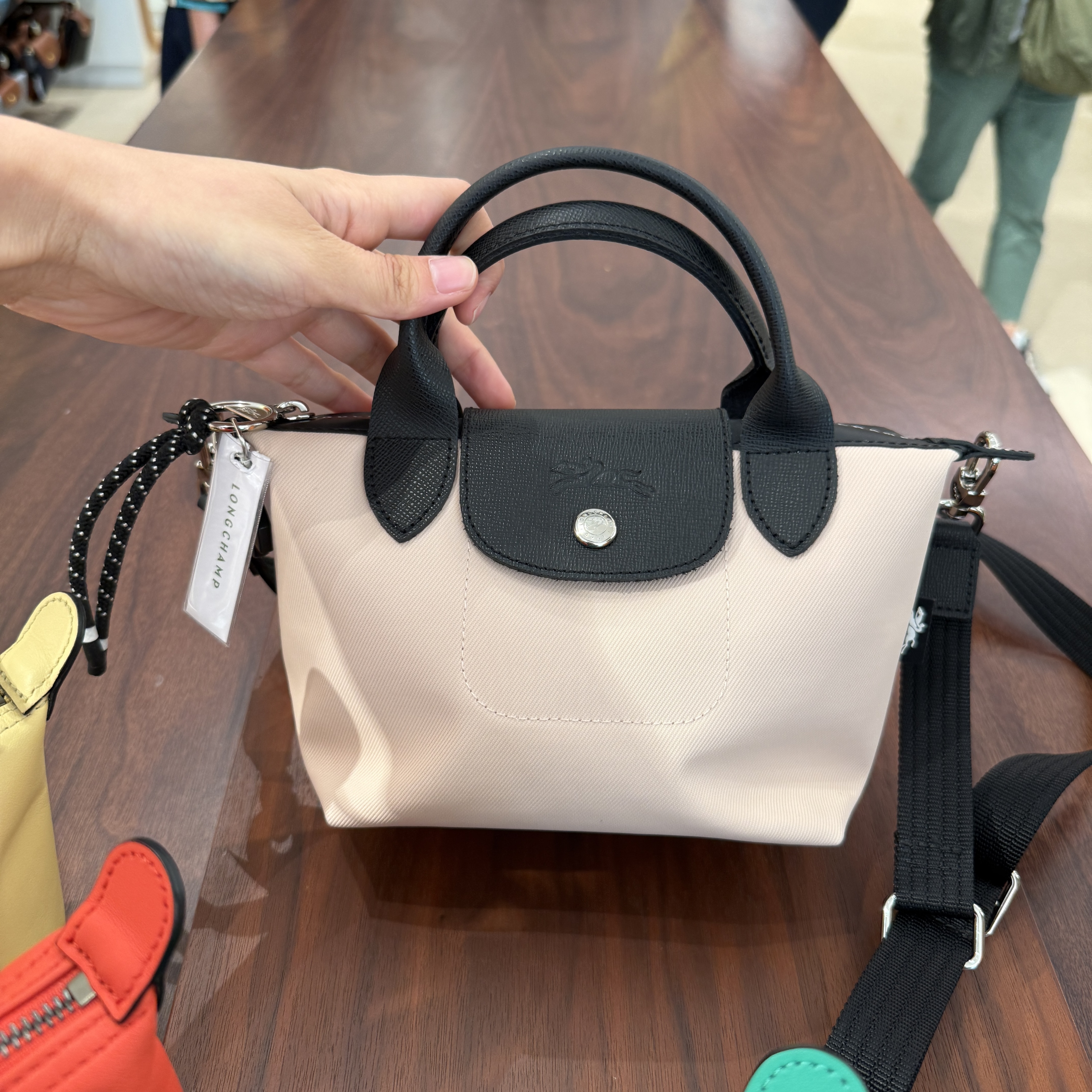 Longchamp energy top handle crossbody bag XS  L1500 light pink