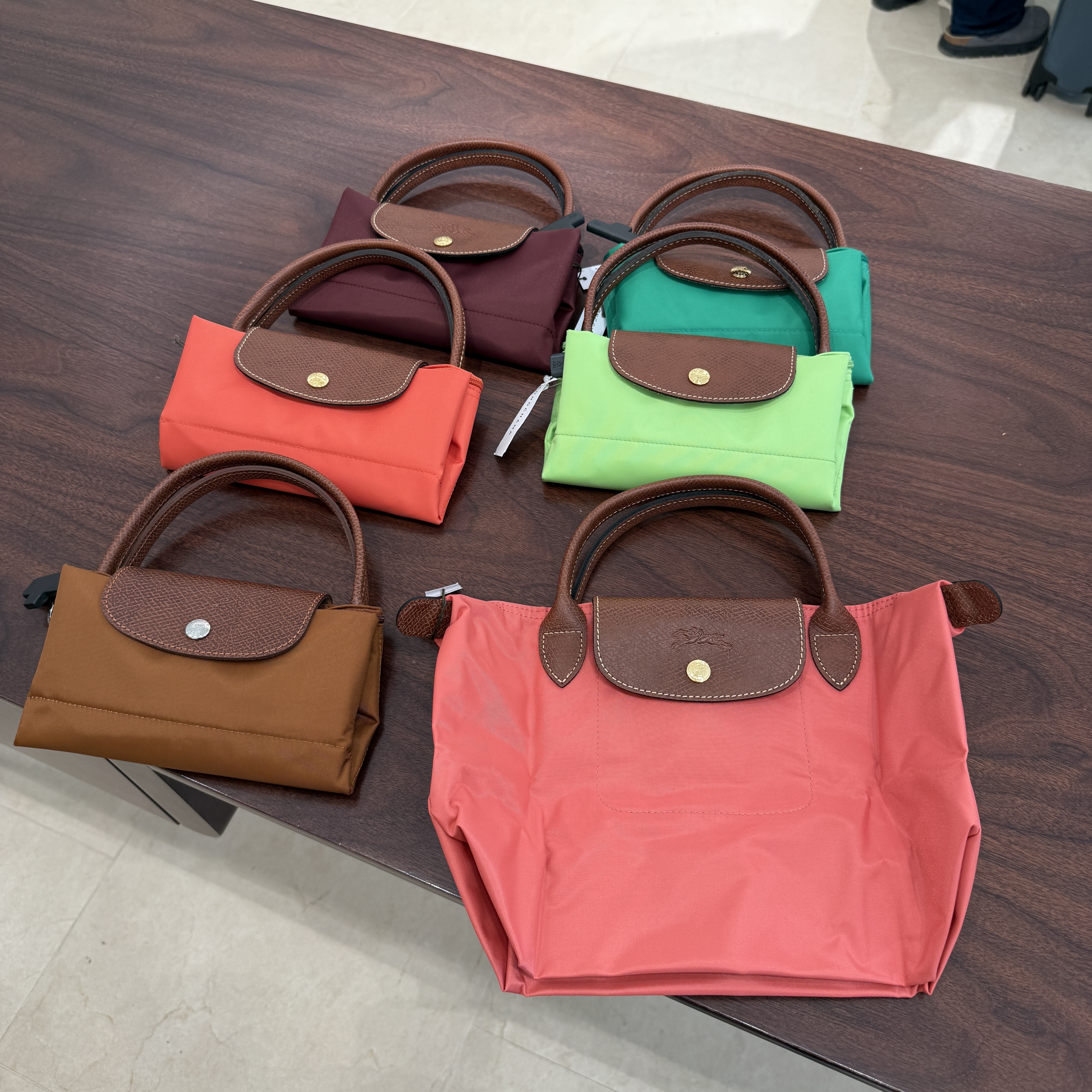 Longchamp Le Pliage City canvas top handle zip tote bag Multi Color L1621