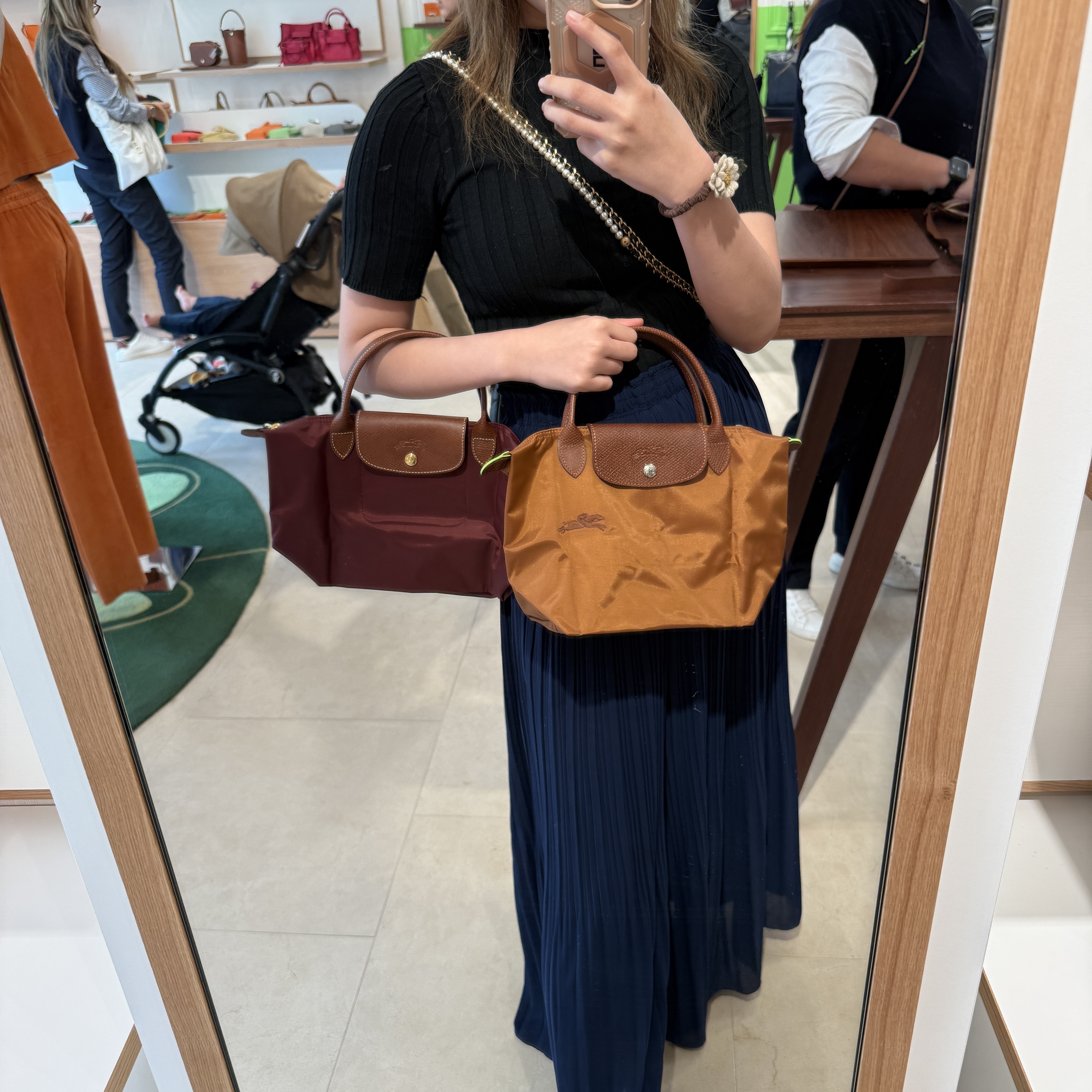 Longchamp Le Pliage City canvas top handle zip tote bag Multi Color L1621