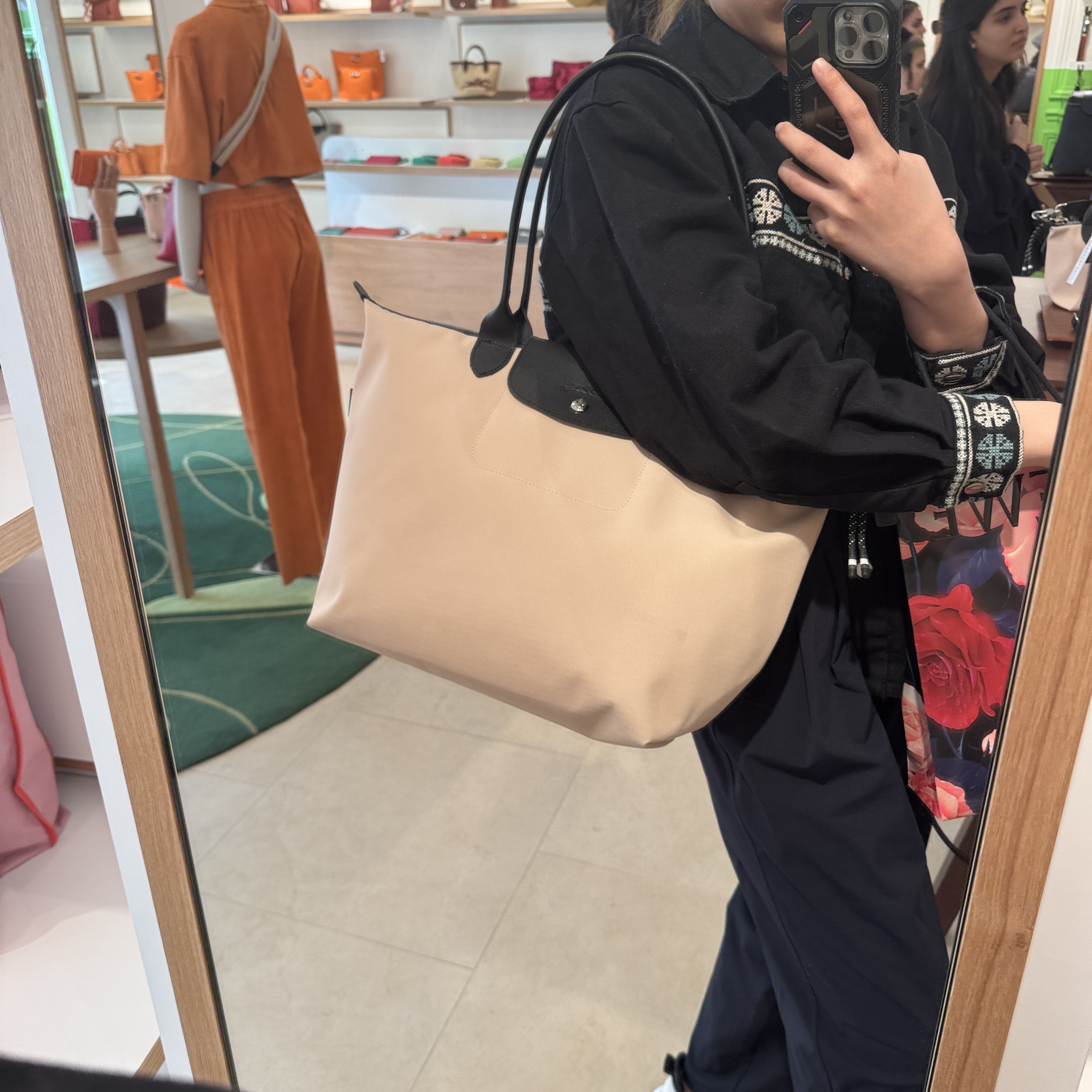 Longchamp Le Pliage City zip tote bag Light Pink L1899