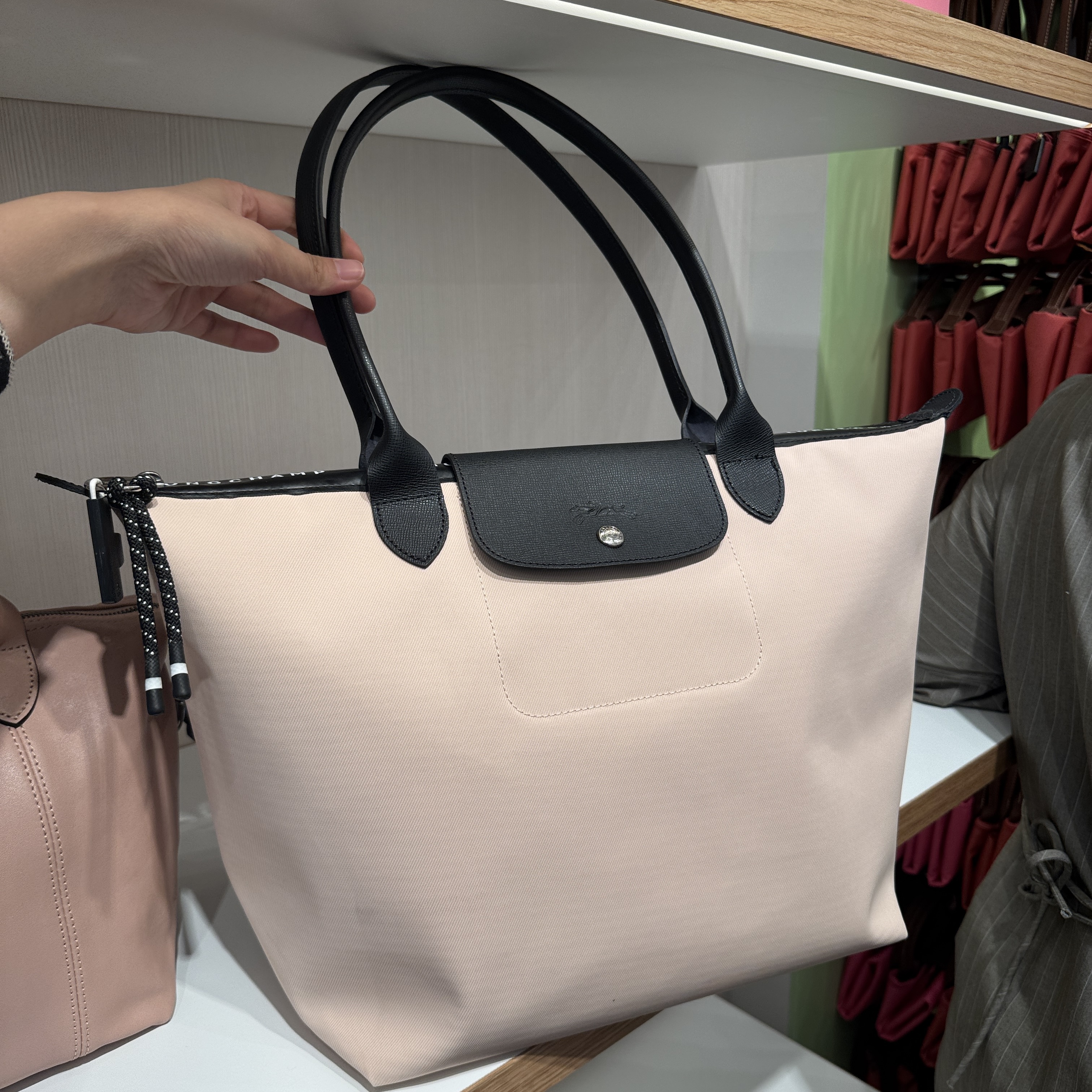 Longchamp Le Pliage City zip tote bag Light Pink L1899