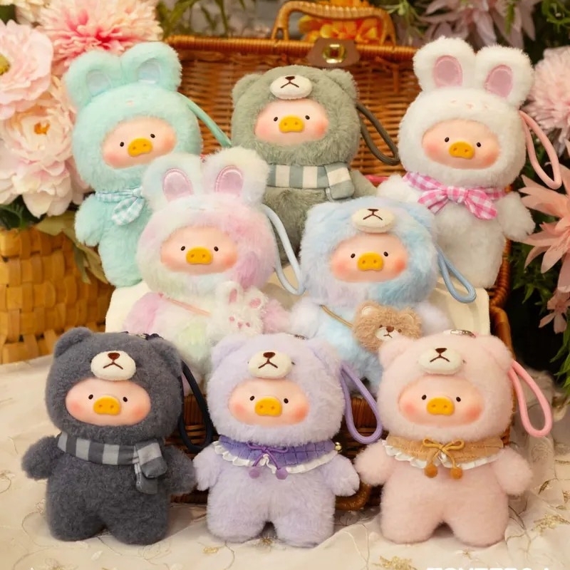 罐頭豬 LuLu豬 美好時光系列膠臉毛絨掛件 盲盒