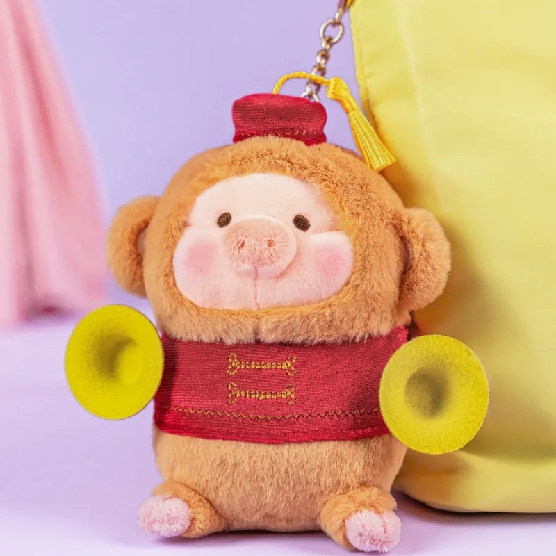 罐頭豬 LuLu豬 繽紛樂園 淘氣猴子 絨毛掛件