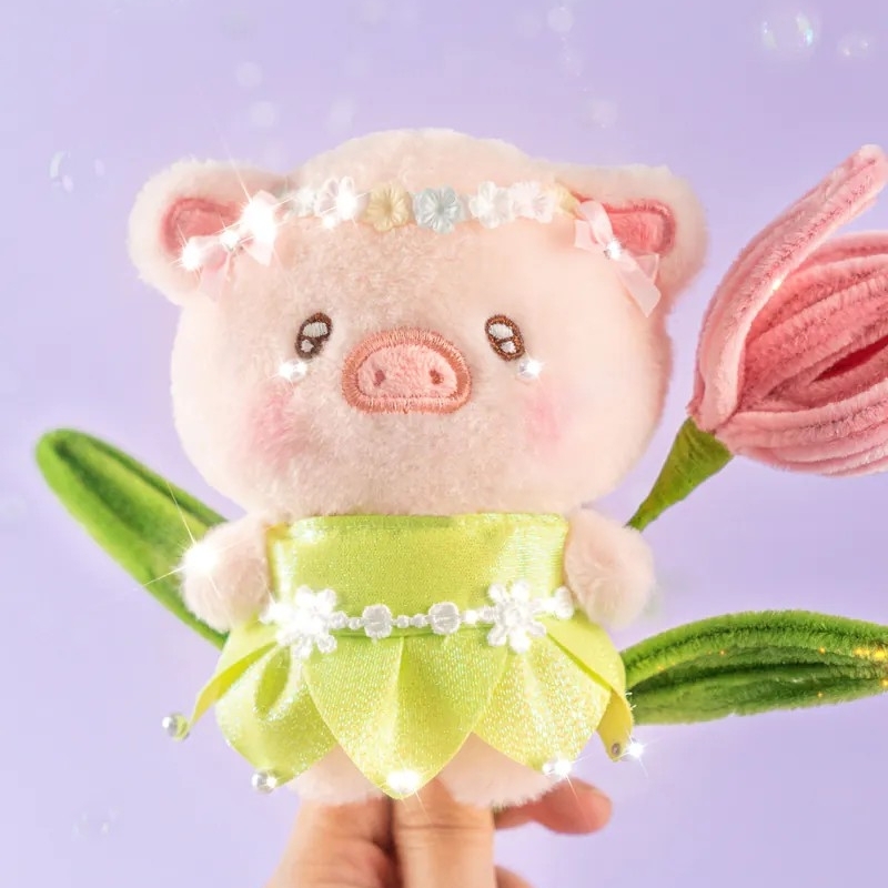 罐頭豬 LuLu豬 繽紛樂園 花仙子 絨毛掛件