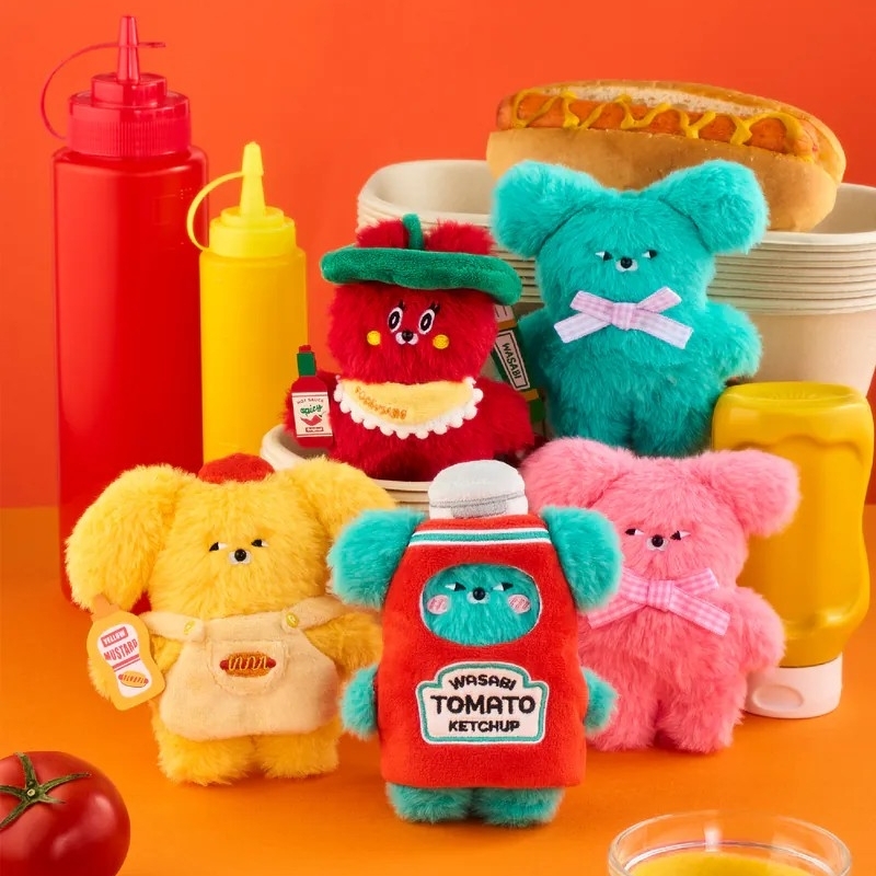 Wasabi Bear 調味料系列 毛絨掛件 盲盒