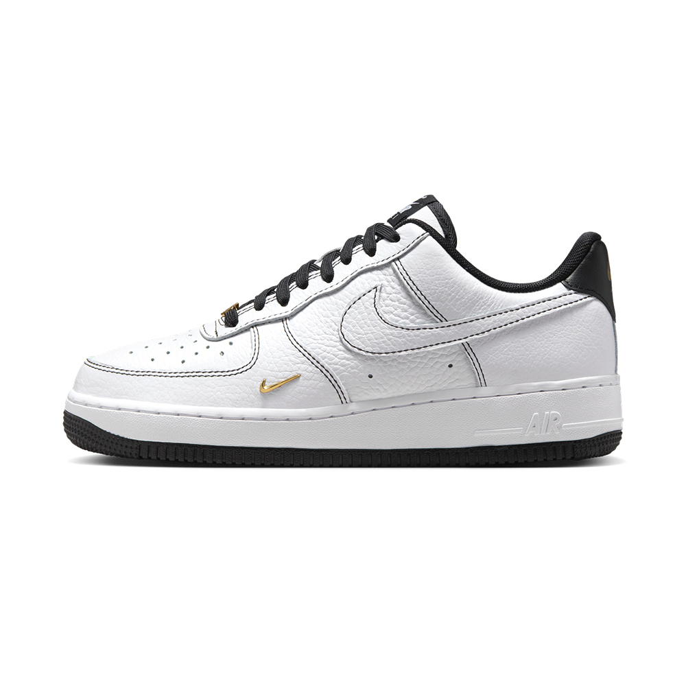 Nike Air Force 1'07 Mini Jewel 女鞋 白黑色 AF1 透氣 休閒鞋 IB6543-101