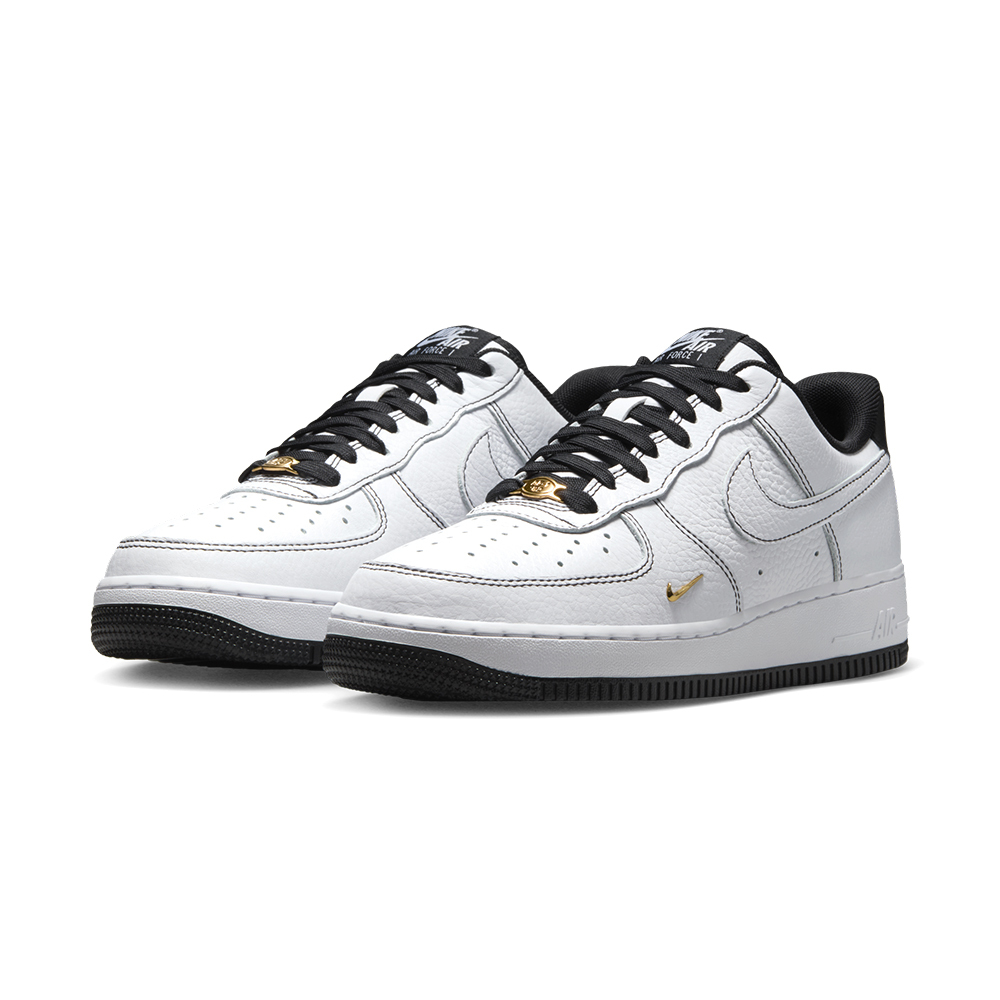 Nike Air Force 1'07 Mini Jewel 女鞋 白黑色 AF1 透氣 休閒鞋 IB6543-101