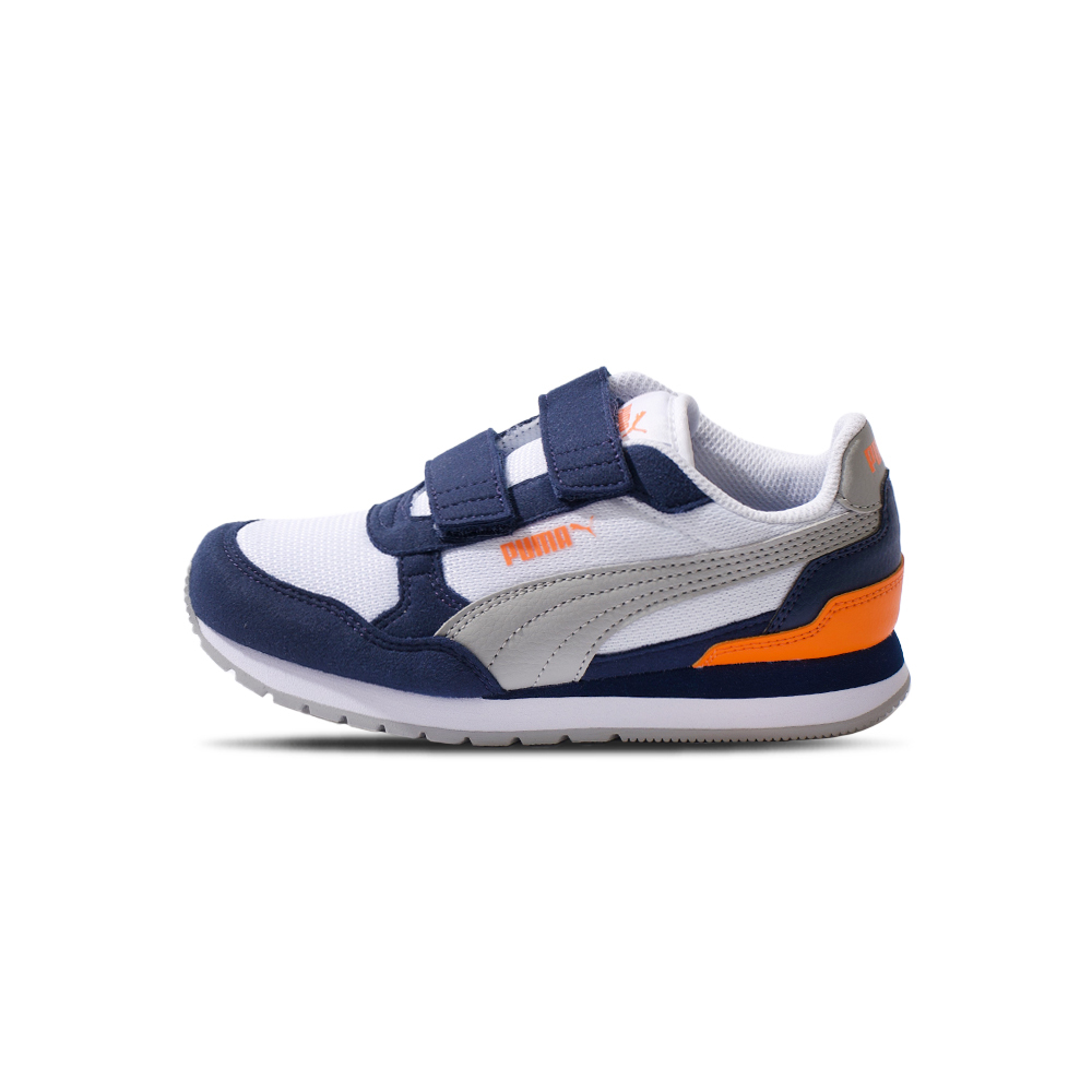 Puma ST Runner v4 Mesh V PS 中童 童鞋 藍色 魔鬼氈 網面 舒適 休閒鞋 39987710