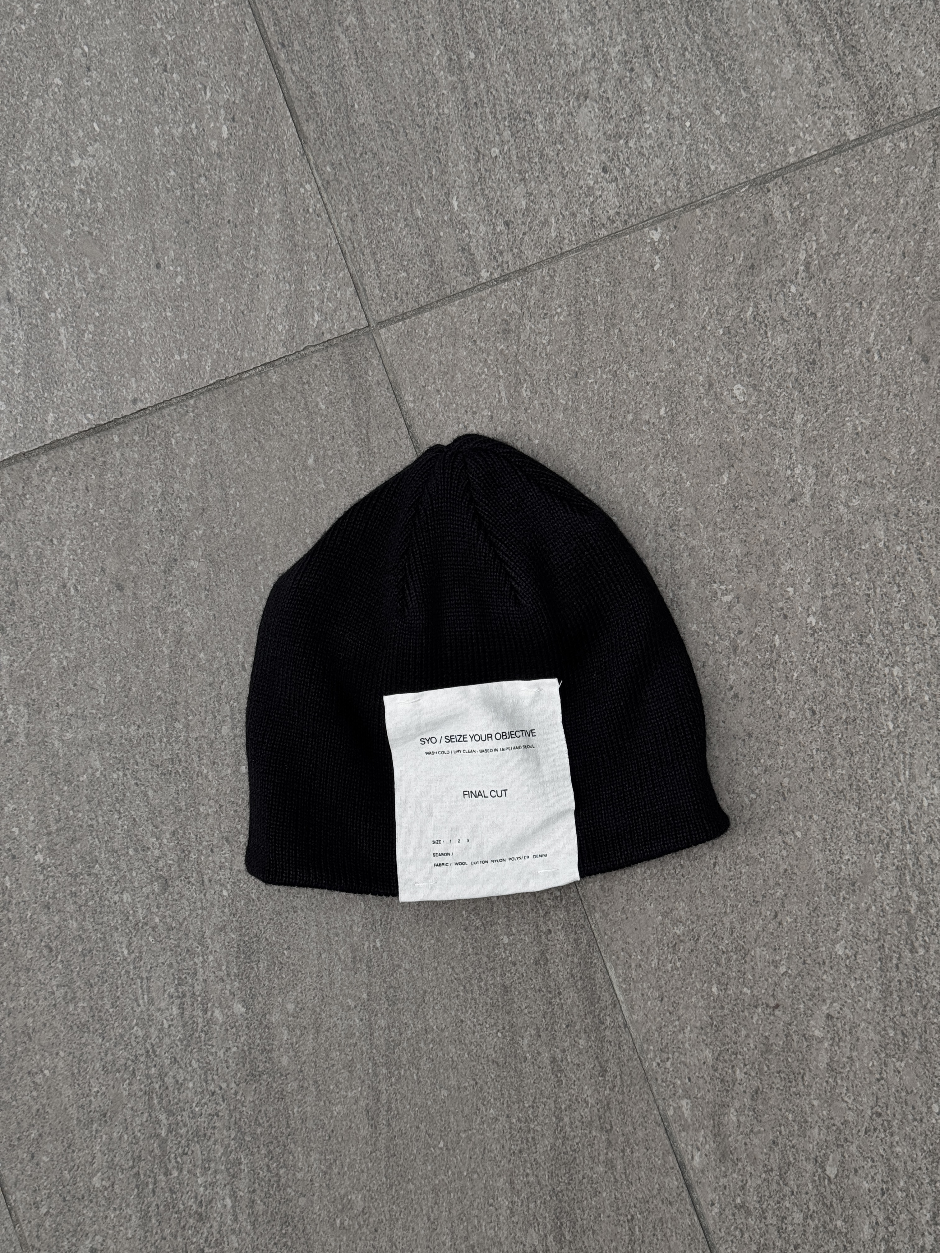 SYO 品牌標章針織帽 Signature Logo Knit Beanie
