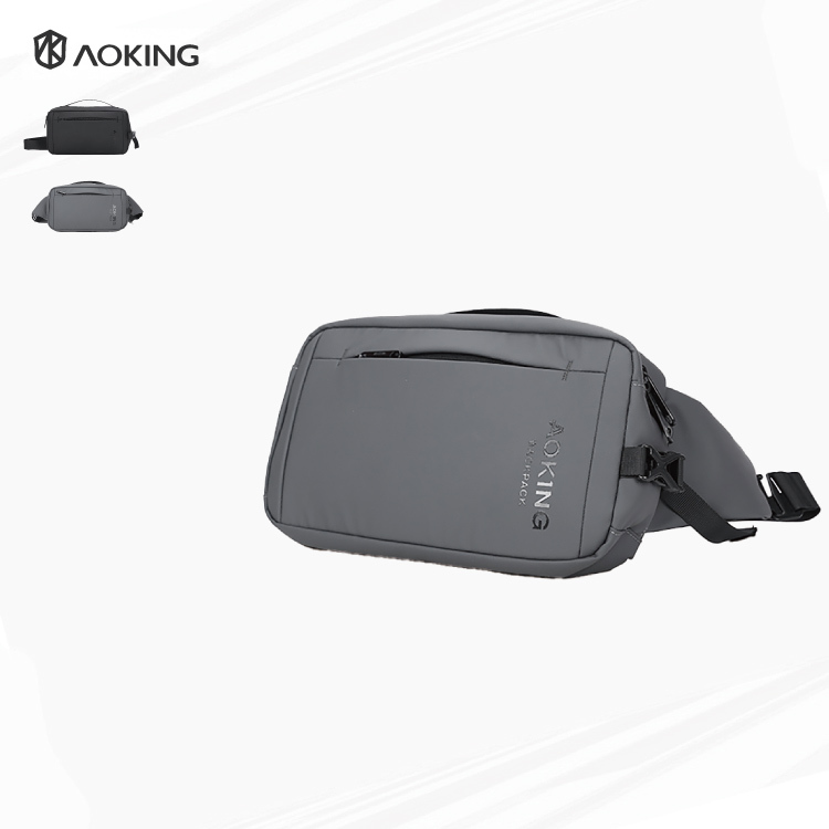 AOKING 潮流隨身包 胸包 斜背包 腰包