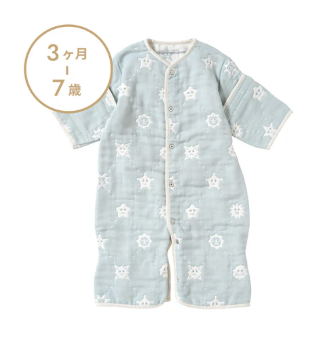 日本製 tupera tupera × 10mois 六層紗多功能6way睡袍