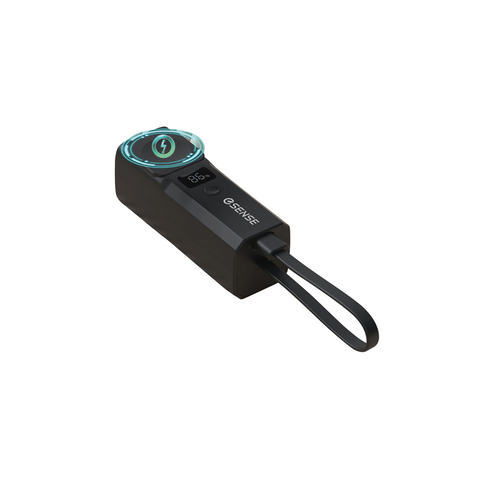 Esense免帶線口袋快充行動電源 (綠/藍/黑) 無線充電/支援有線20W快充