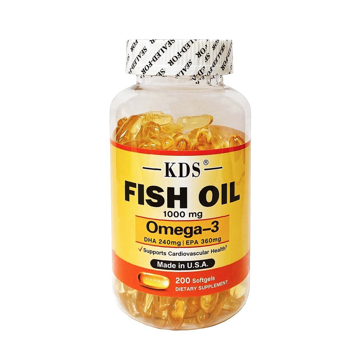 KDS - 康得信 深海魚油 1000mg 膳食補充劑 200粒裝 (平行進口)